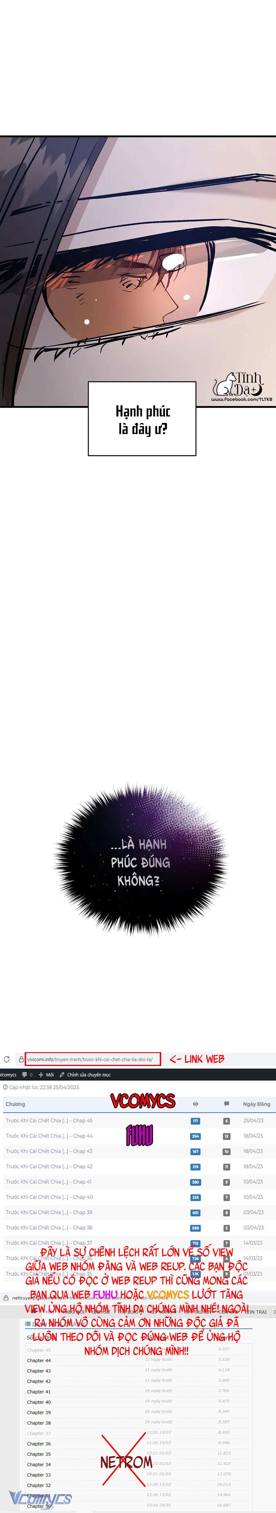 Trước Khi Cái Chết Chia Lìa Đôi Ta Chap 81 - Trang 2