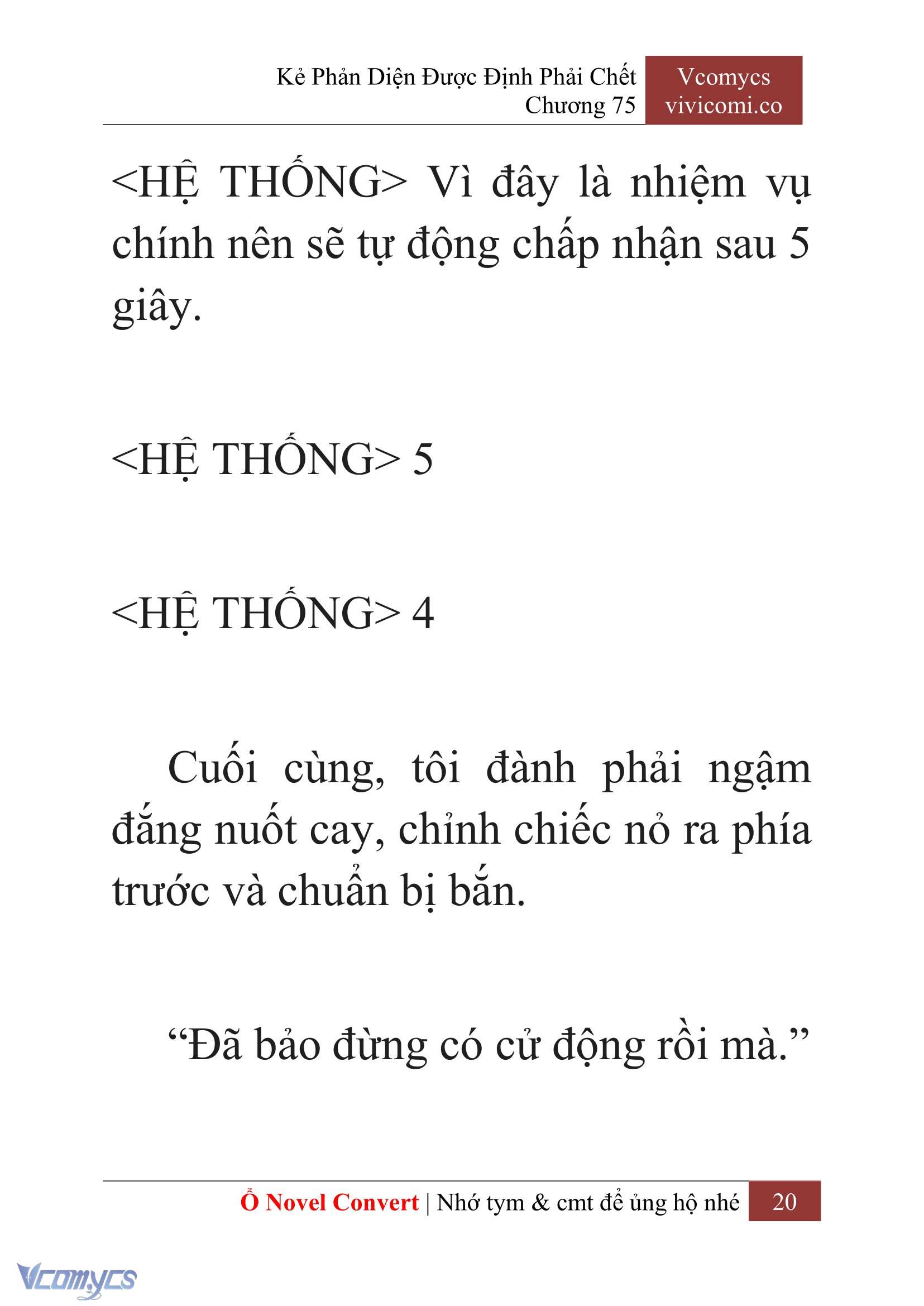 [Novel] Kẻ Phản Diện Được Định Phải Chết Chap 75 - Next Chap 76