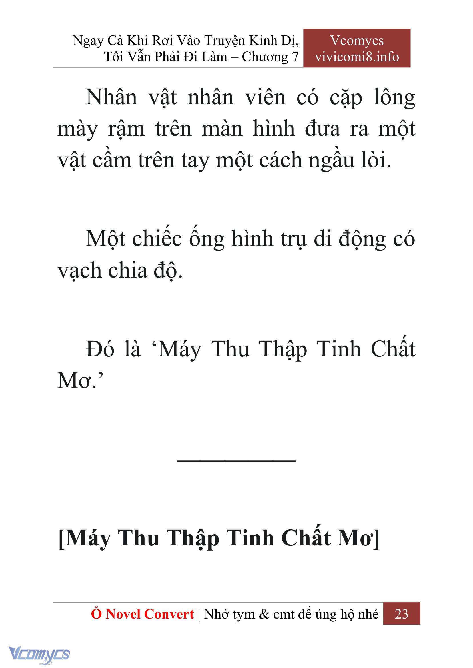 [Novel] Ngay Cả Khi Rơi Vào Truyện Kinh Dị, Tôi Vẫn Phải Đi Làm Chap 7 - Trang 2