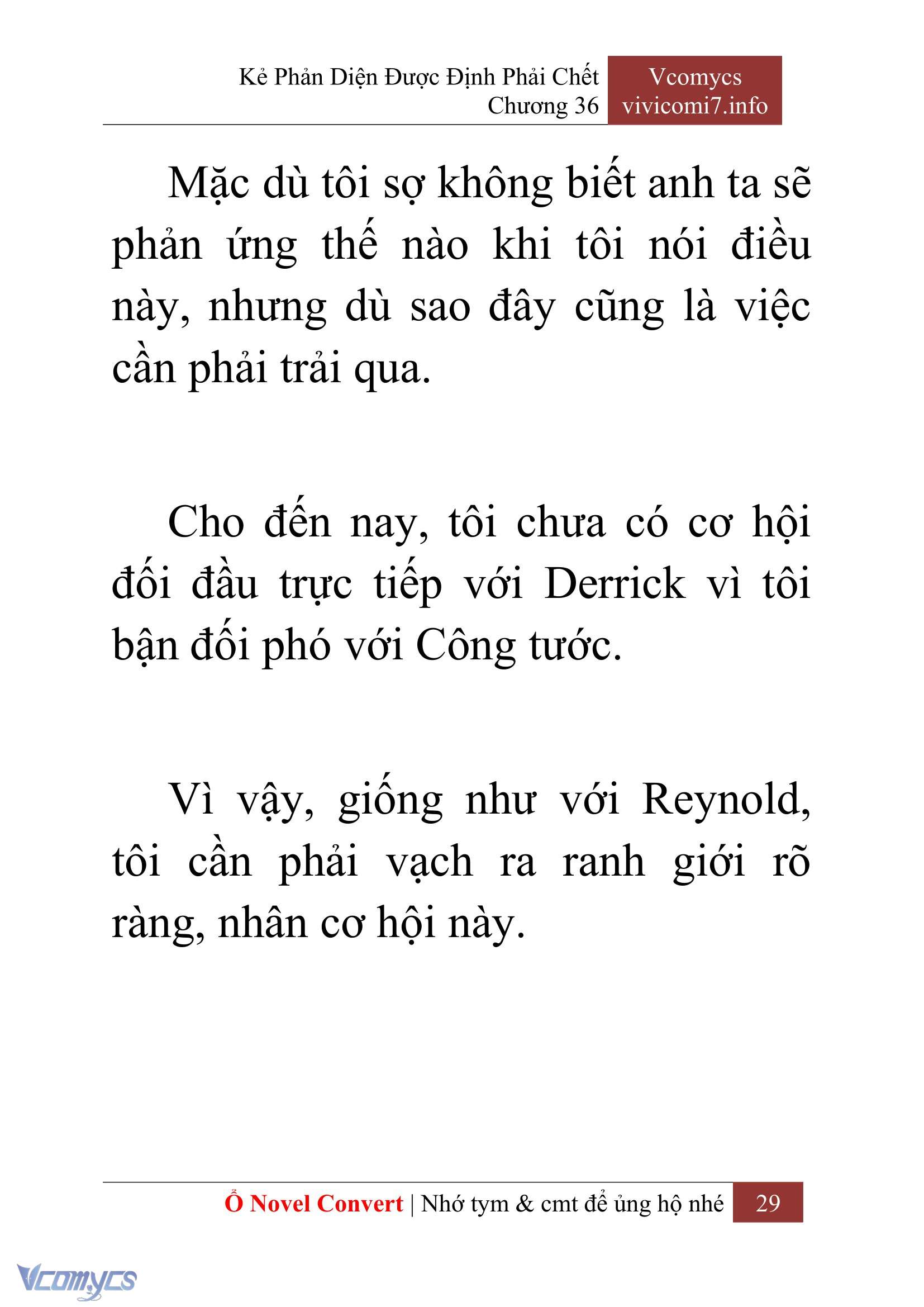 [Novel] Kẻ Phản Diện Được Định Phải Chết Chap 36 - Trang 2