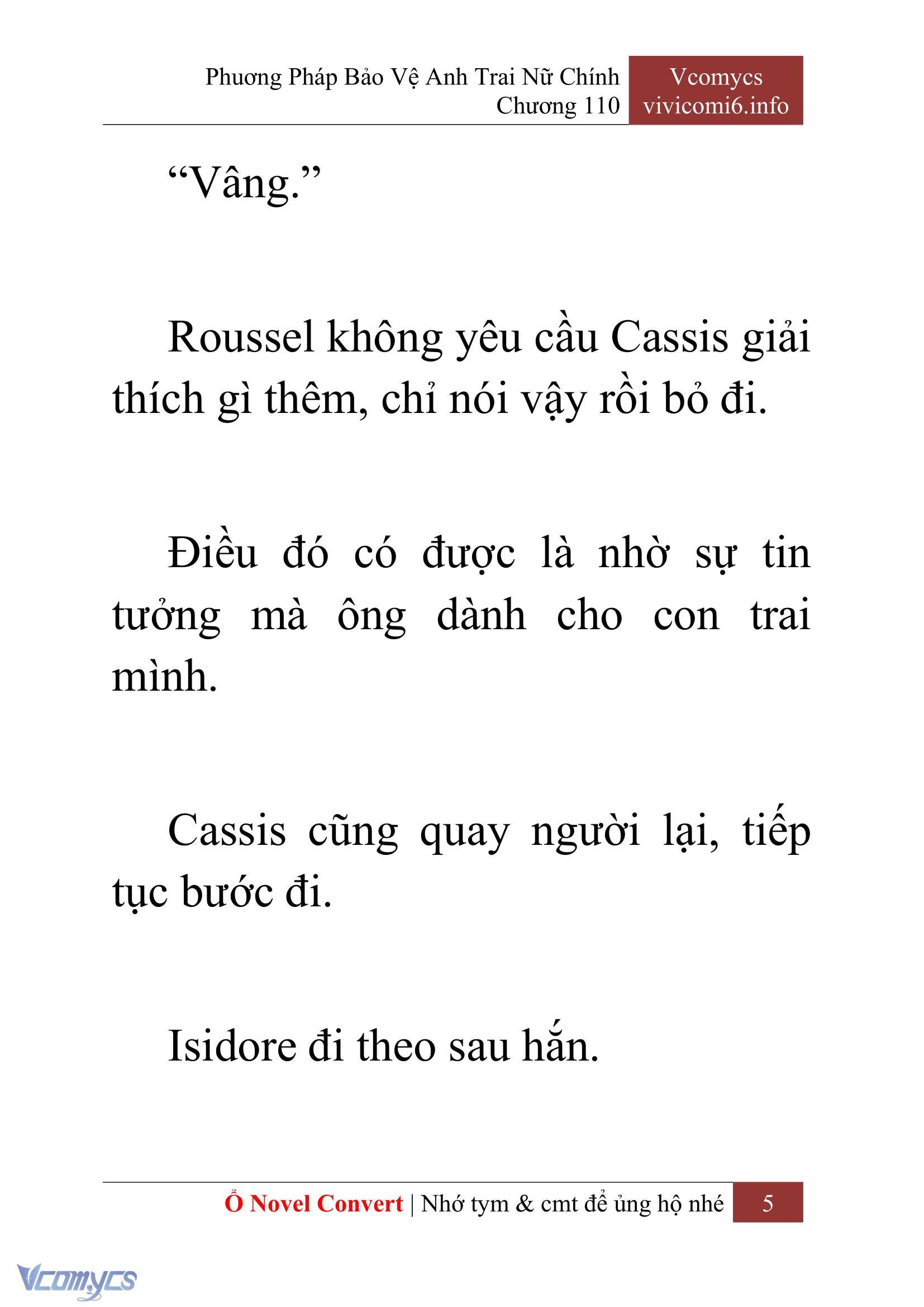 [Novel] Phương Pháp Bảo Vệ Anh Trai Nữ Chính Chap 110 - Trang 2
