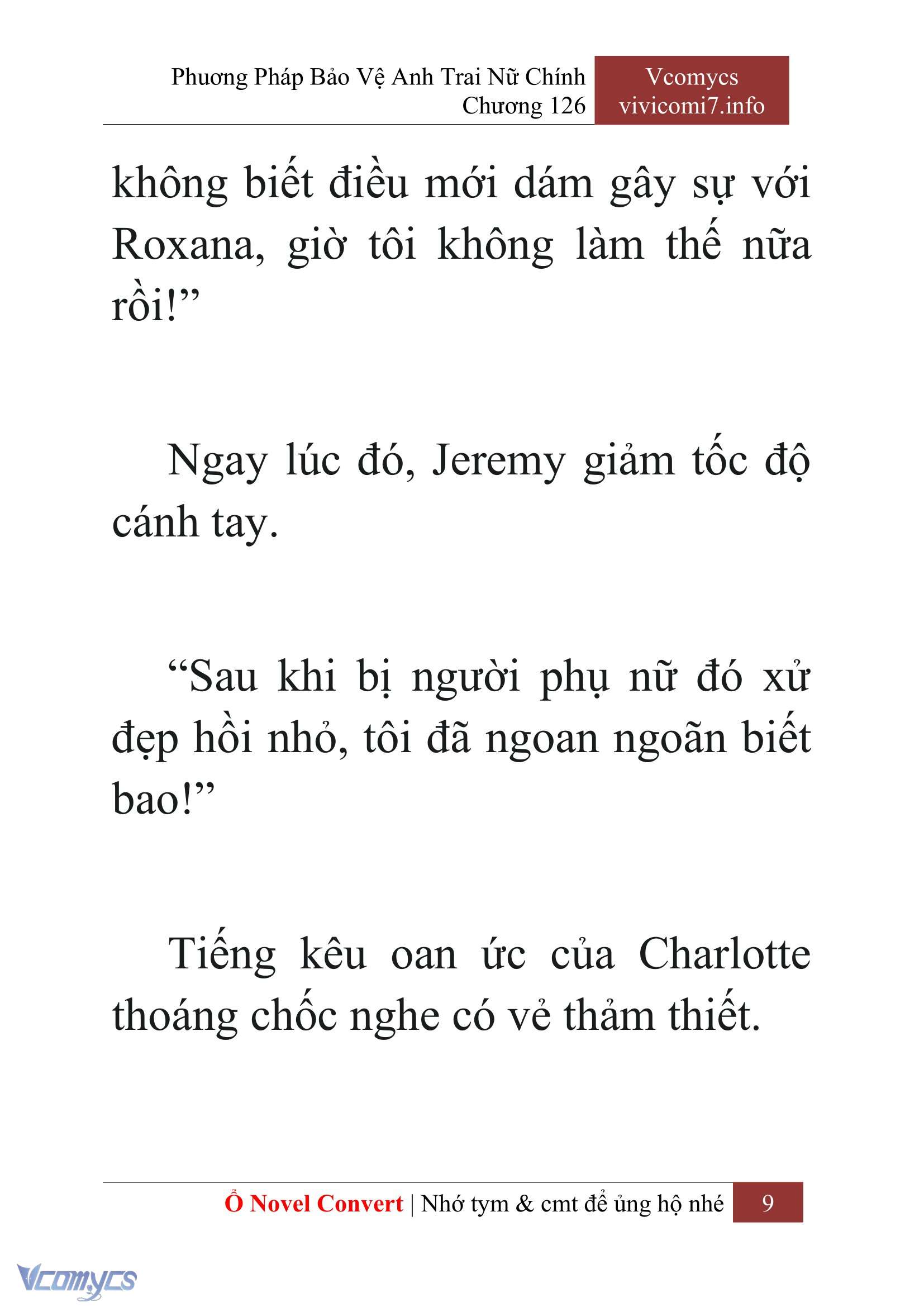 [Novel] Phương Pháp Bảo Vệ Anh Trai Nữ Chính Chap 126 - Trang 2