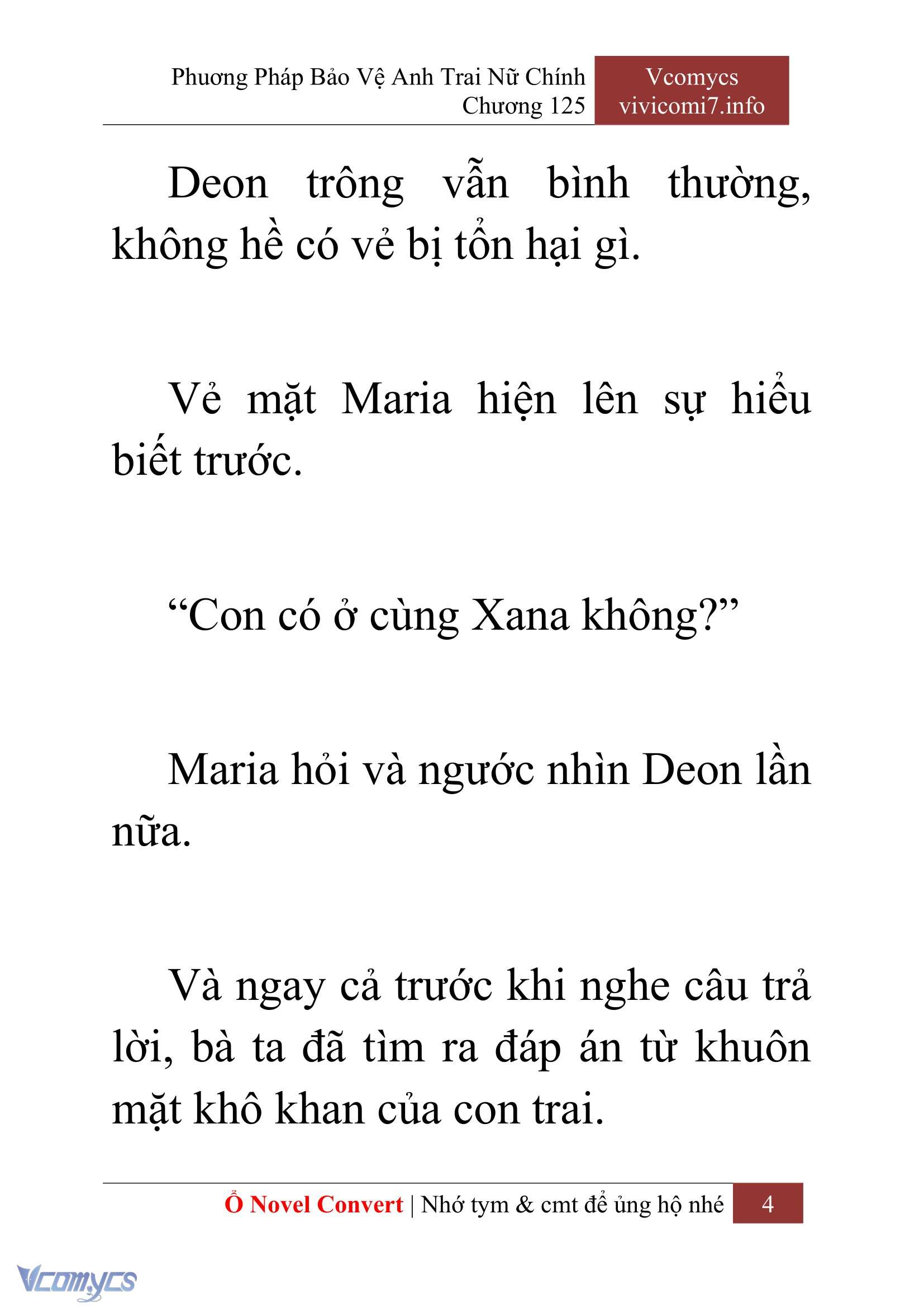 [Novel] Phương Pháp Bảo Vệ Anh Trai Nữ Chính Chap 125 - Trang 2