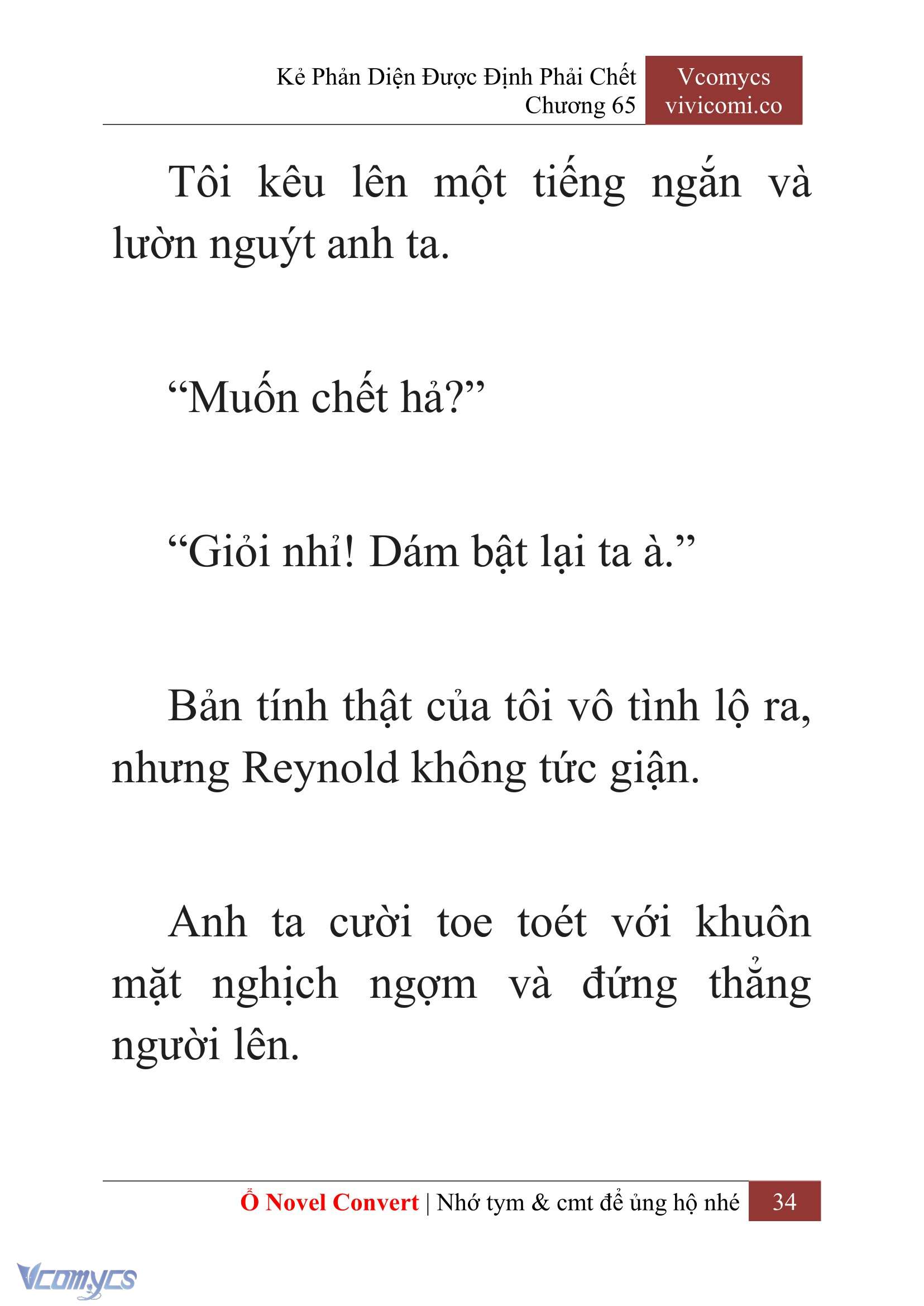 [Novel] Kẻ Phản Diện Được Định Phải Chết Chap 65 - Next Chap 66