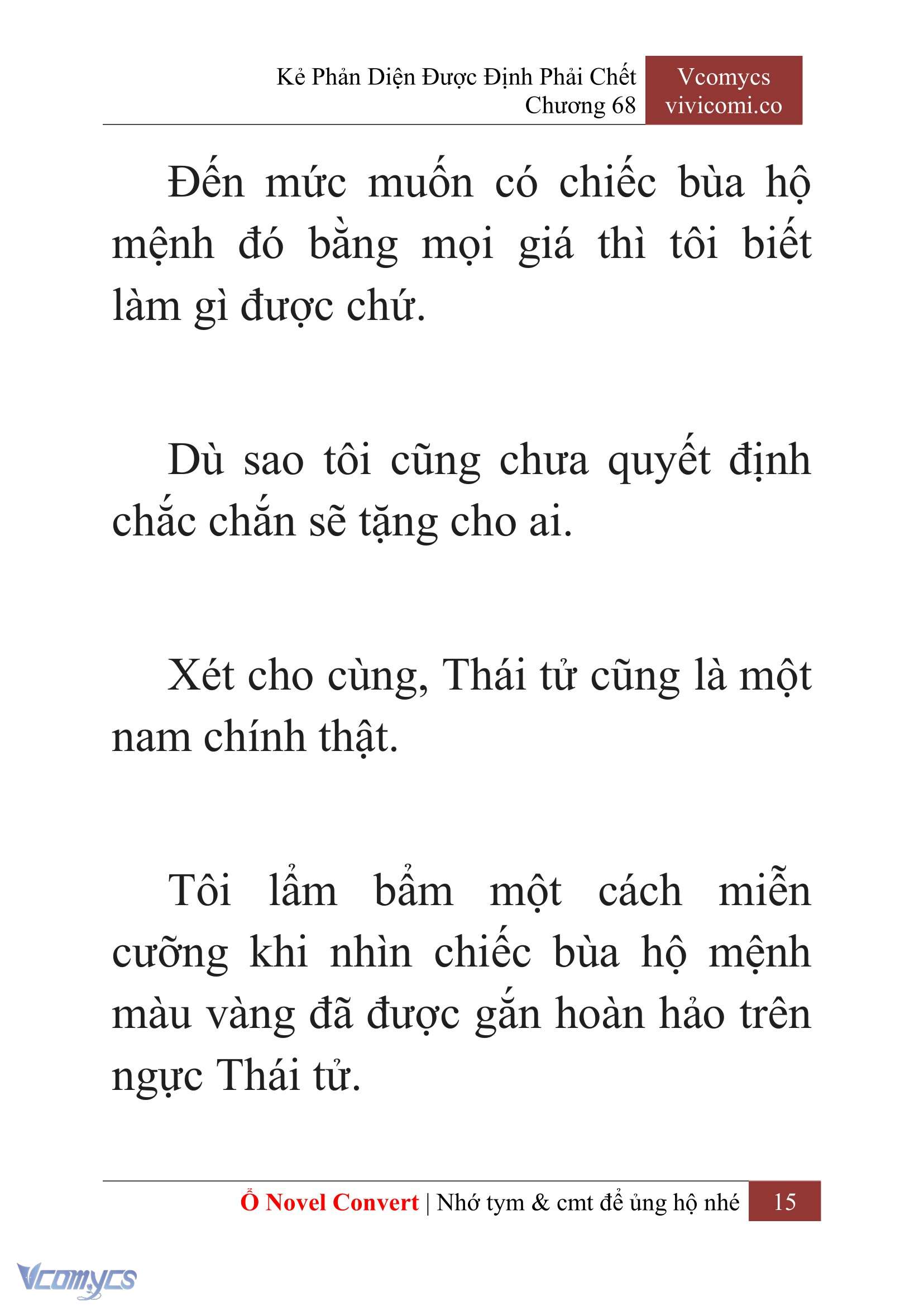 [Novel] Kẻ Phản Diện Được Định Phải Chết Chap 68 - Next Chap 69