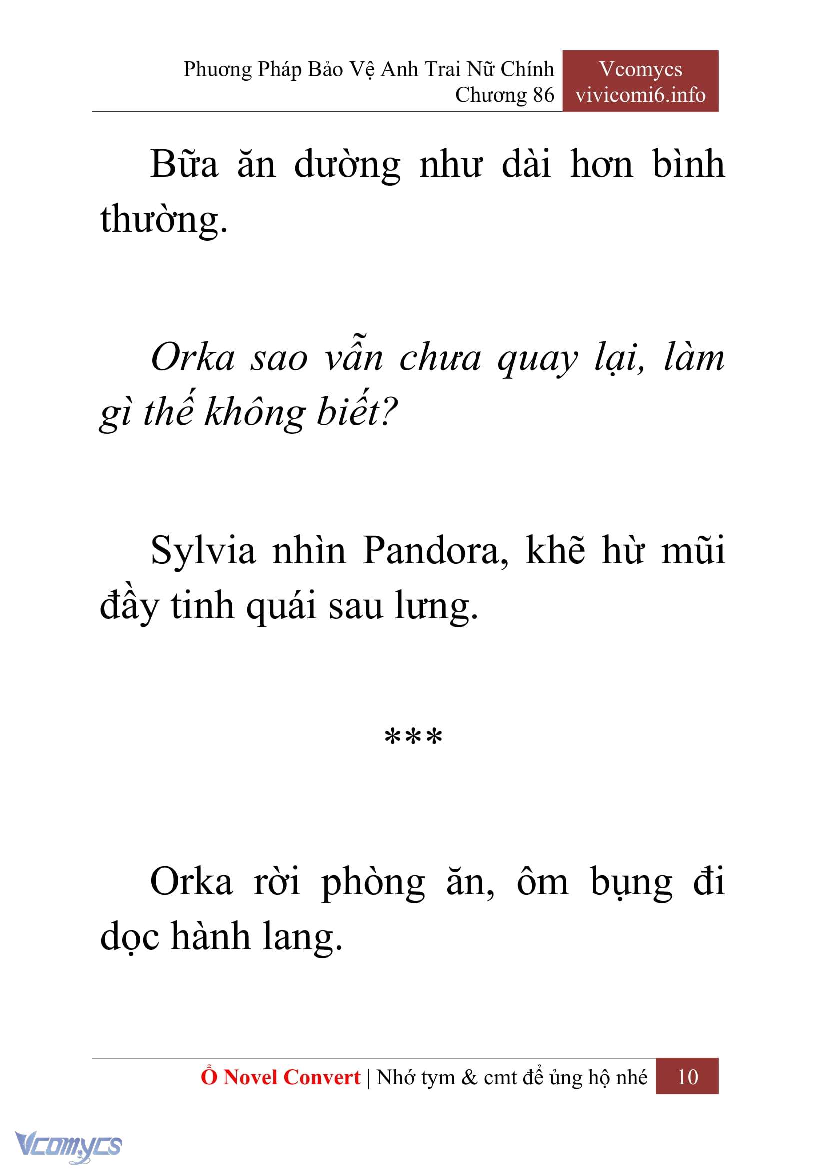 [Novel] Phương Pháp Bảo Vệ Anh Trai Nữ Chính Chap 86 - Trang 2