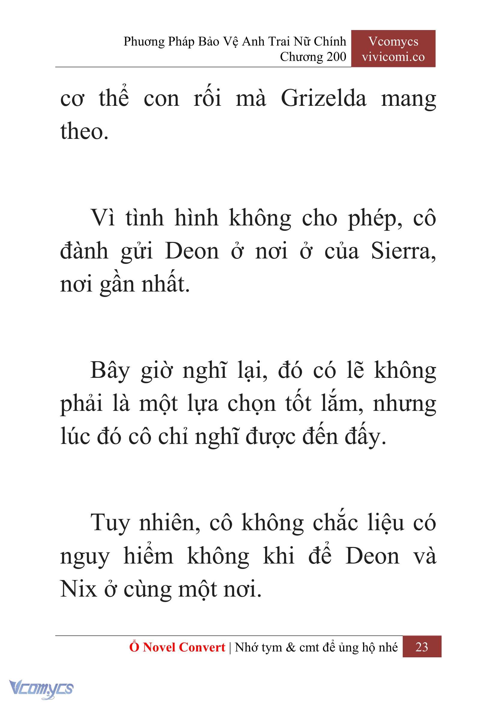 [Novel] Phương Pháp Bảo Vệ Anh Trai Nữ Chính Chap 200 - Trang 2