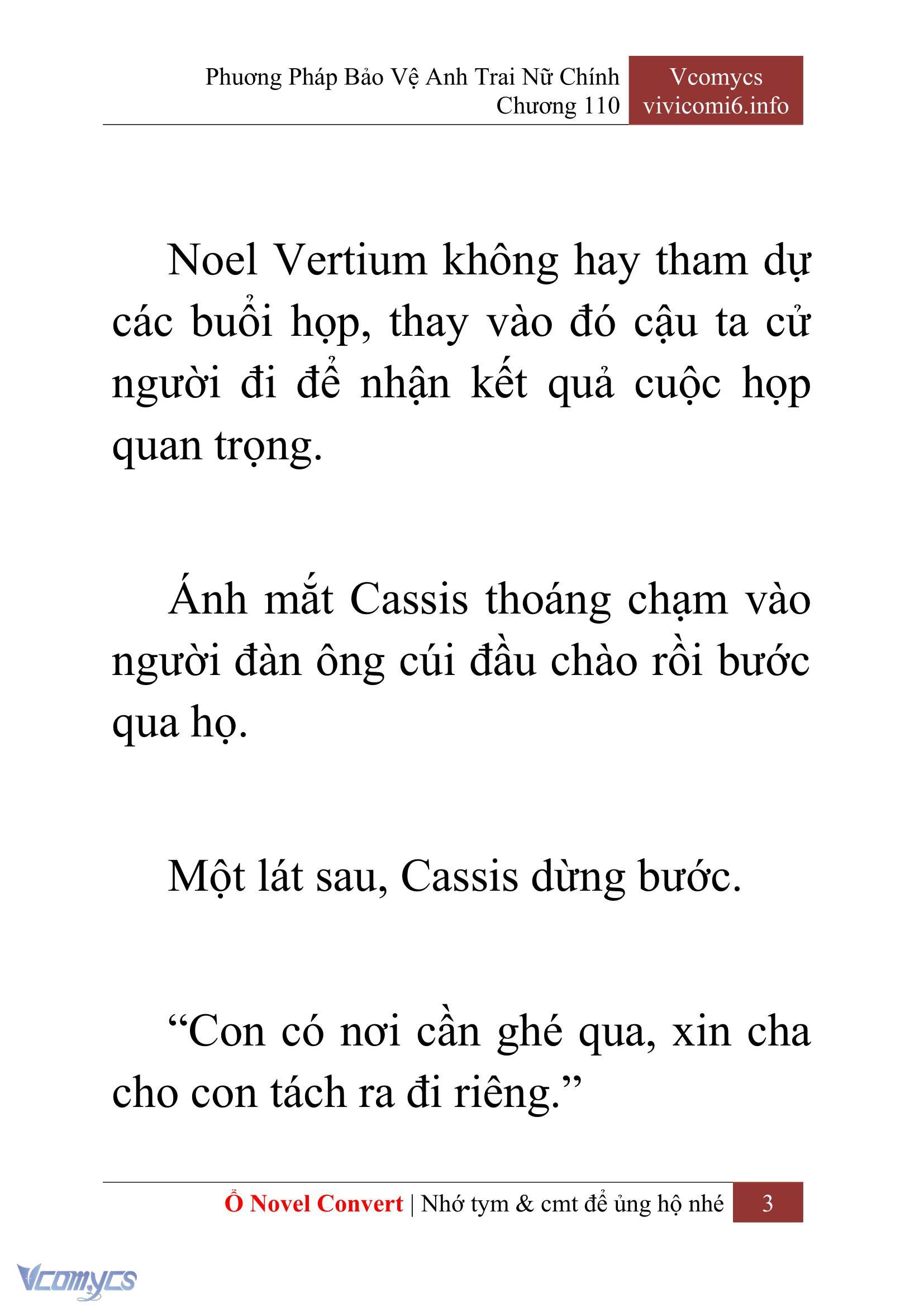 [Novel] Phương Pháp Bảo Vệ Anh Trai Nữ Chính Chap 110 - Trang 2