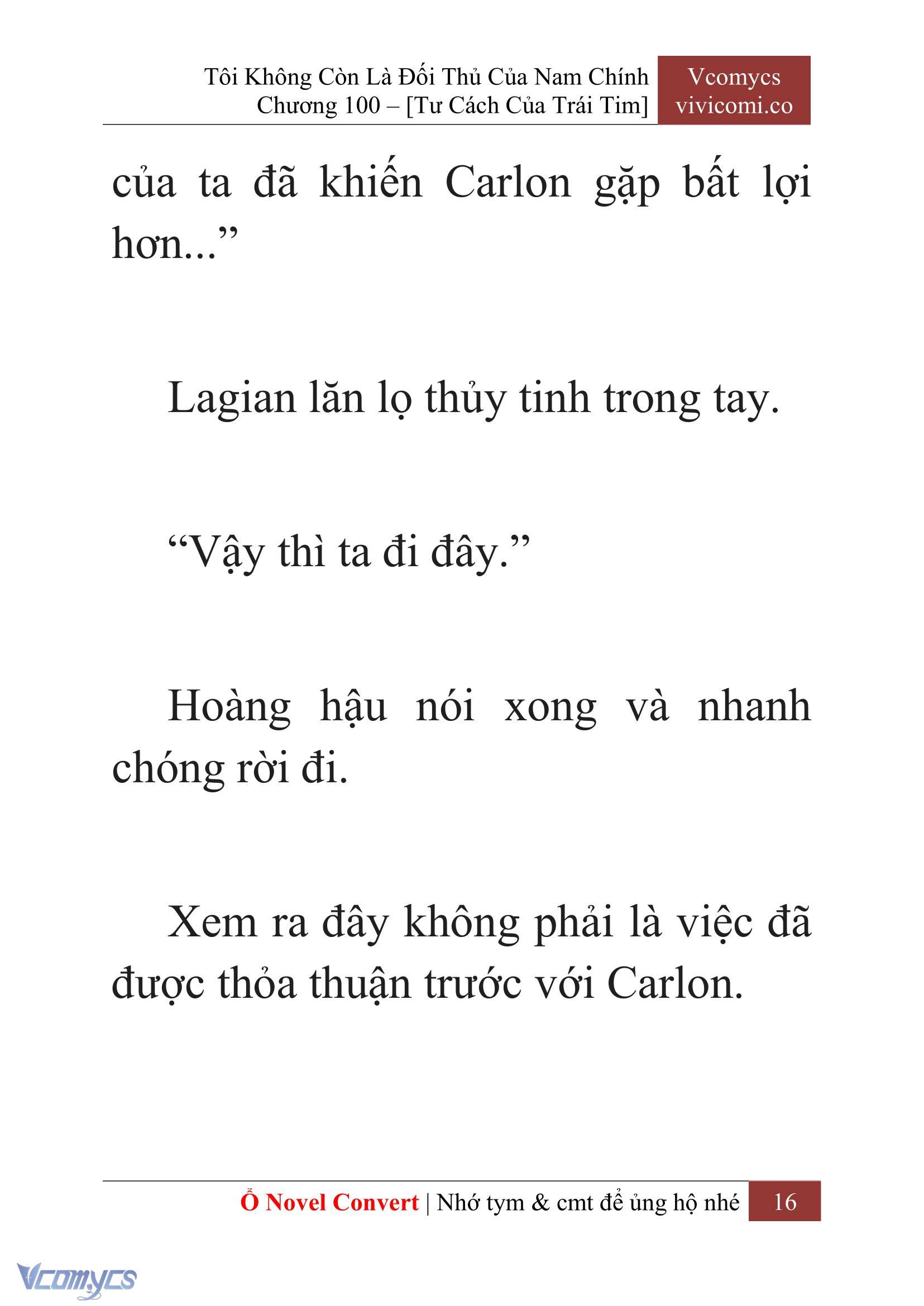 [Novel] Tôi Không Còn Là Đối Thủ Của Nam Chính Chap 100 - Trang 2