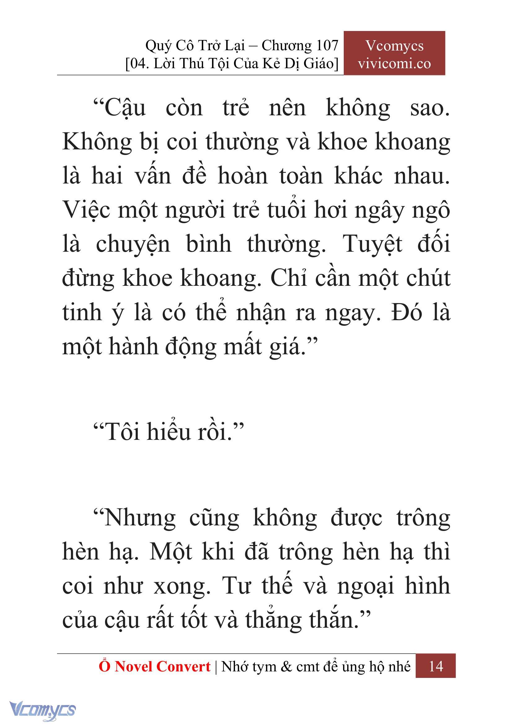 [Novel] Quý Cô Trở Lại Chap 107 - Trang 2