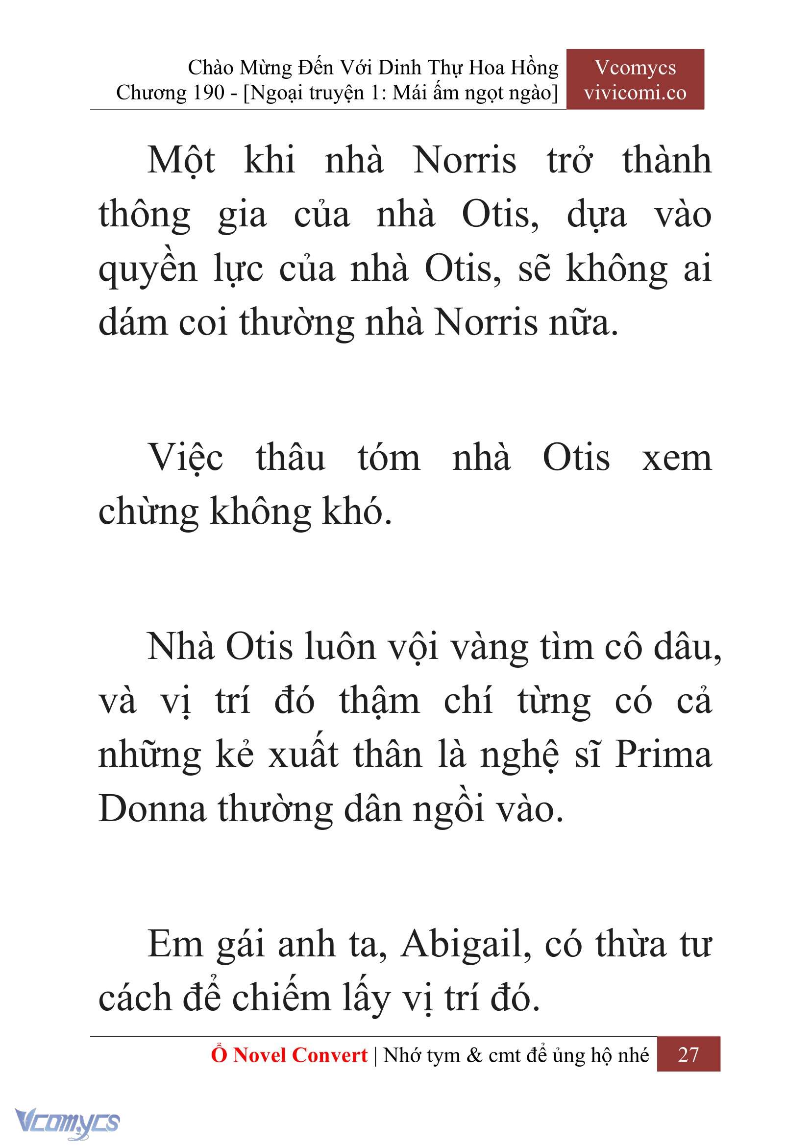 [Novel] Chào Mừng Đến Với Dinh Thự Hoa Hồng Chap 190 - Trang 2