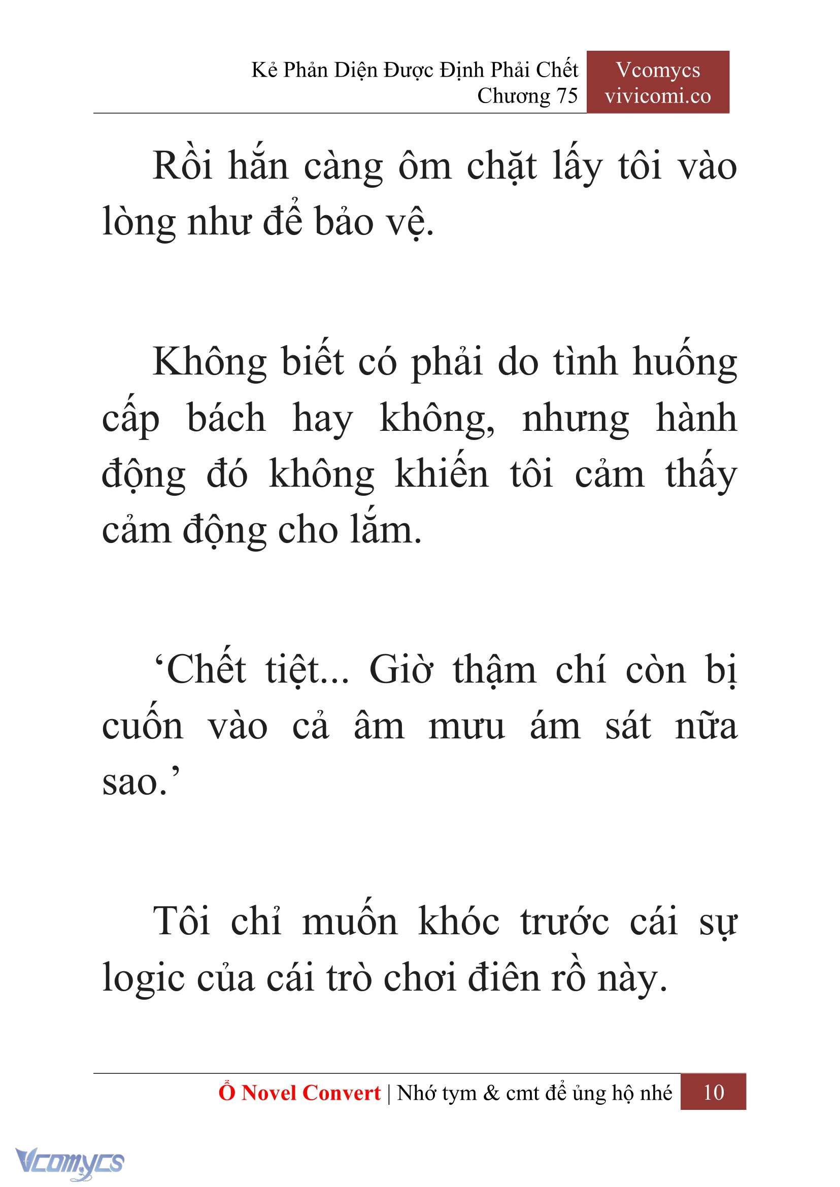 [Novel] Kẻ Phản Diện Được Định Phải Chết Chap 75 - Next Chap 76