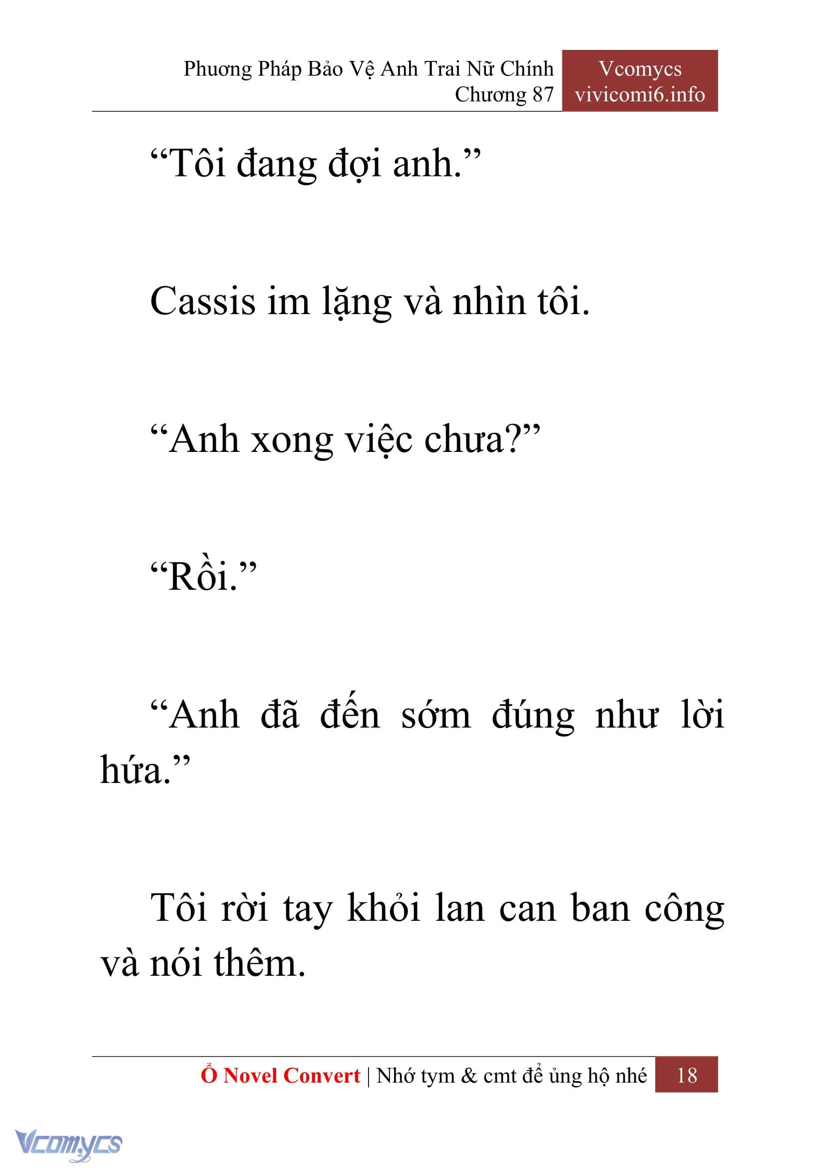[Novel] Phương Pháp Bảo Vệ Anh Trai Nữ Chính Chap 87 - Trang 2