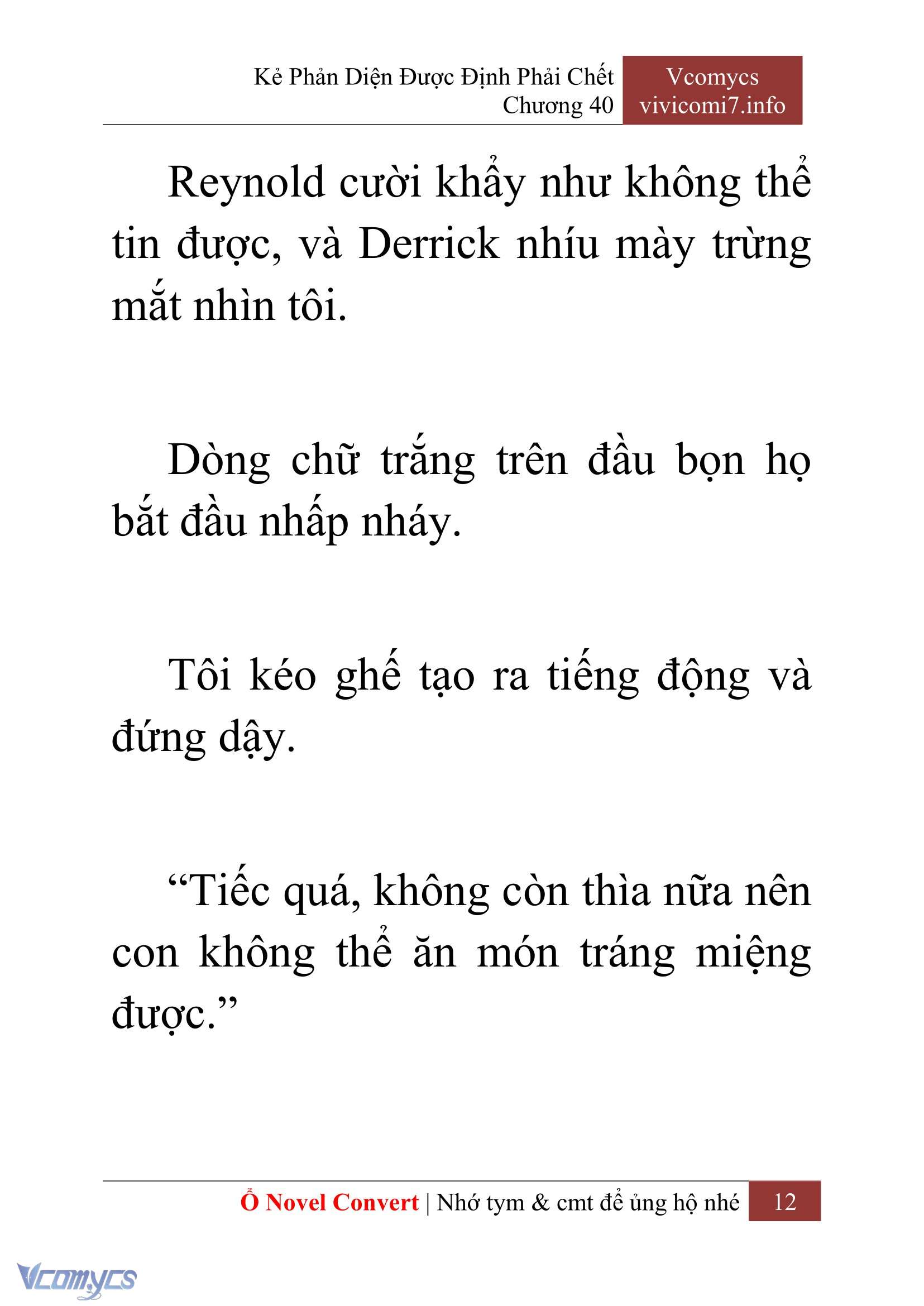 [Novel] Kẻ Phản Diện Được Định Phải Chết Chap 40 - Trang 2