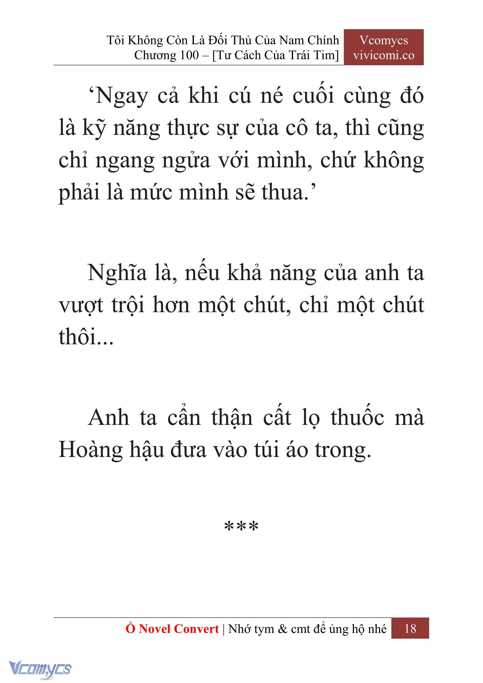 [Novel] Tôi Không Còn Là Đối Thủ Của Nam Chính Chap 100 - Trang 2