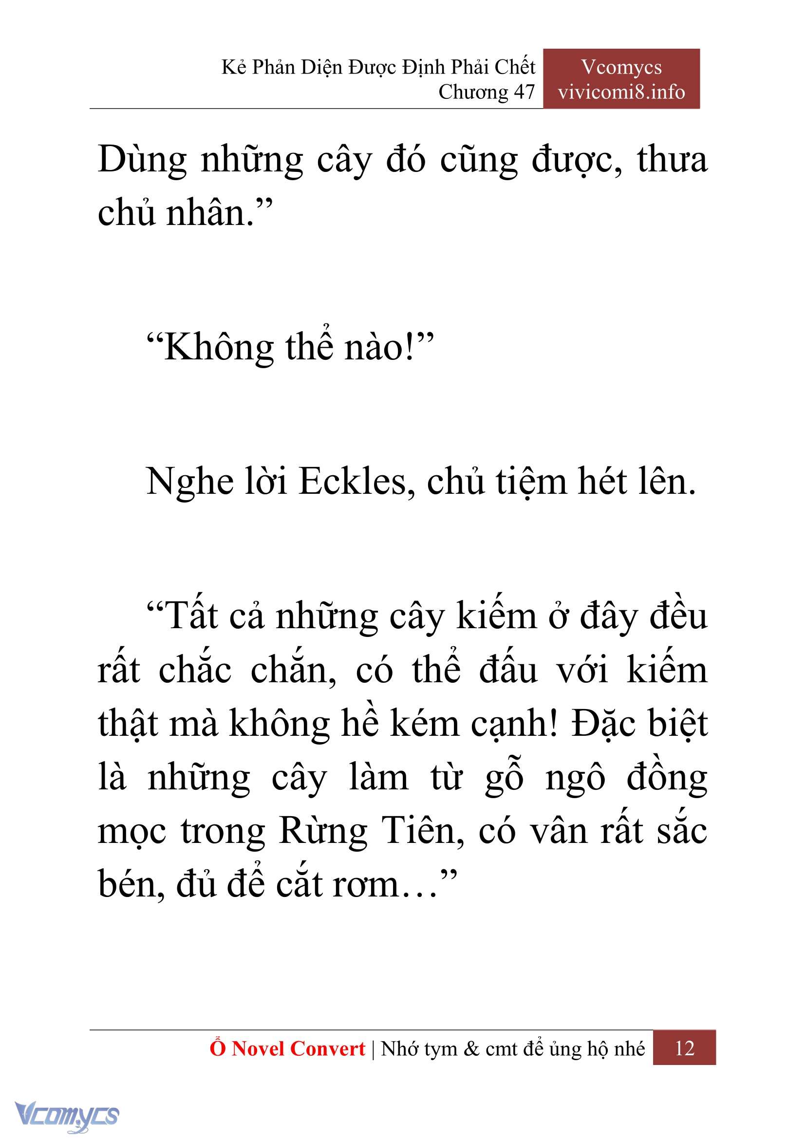 [Novel] Kẻ Phản Diện Được Định Phải Chết Chap 47 - Trang 2