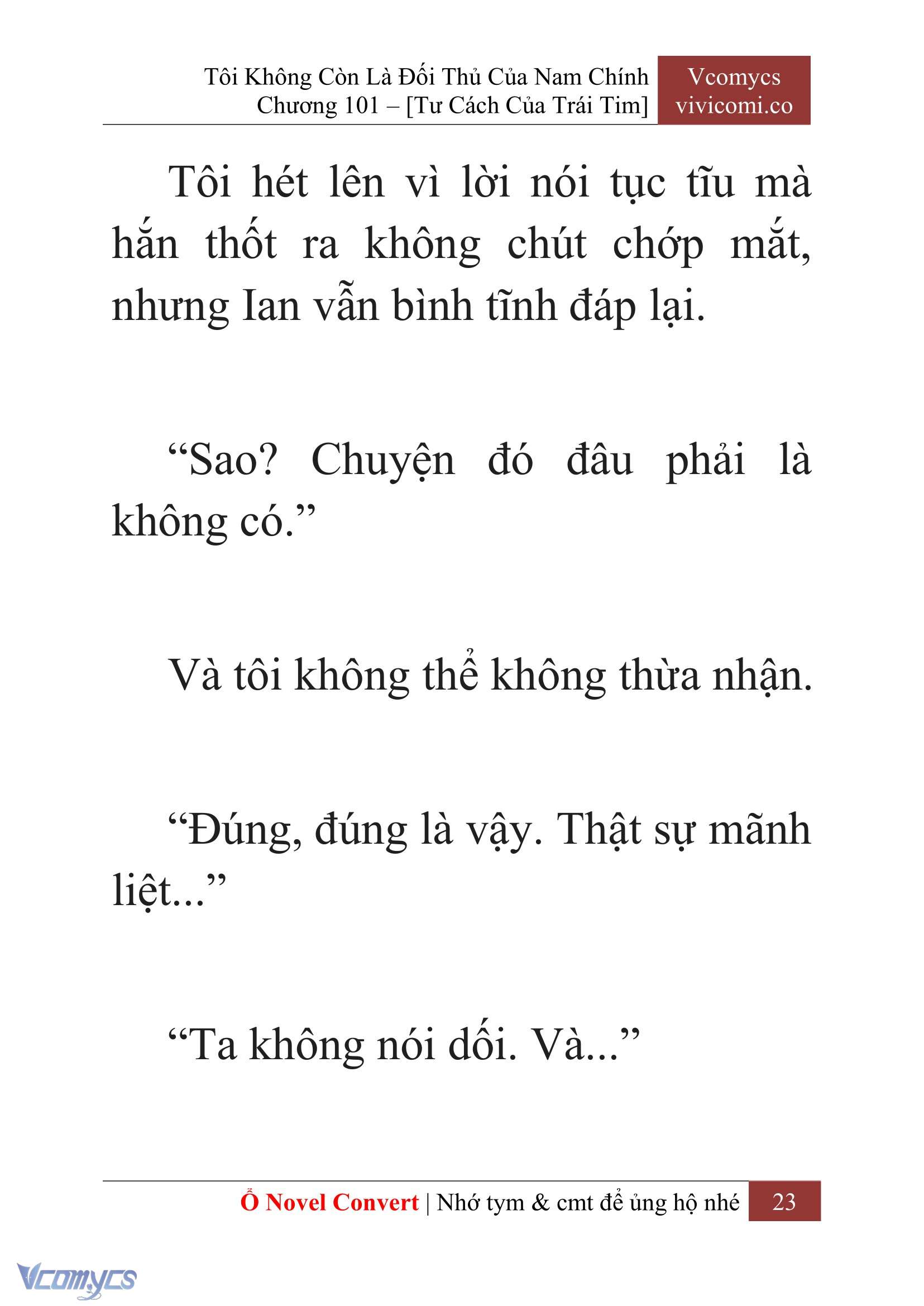 [Novel] Tôi Không Còn Là Đối Thủ Của Nam Chính Chap 101 - Trang 2