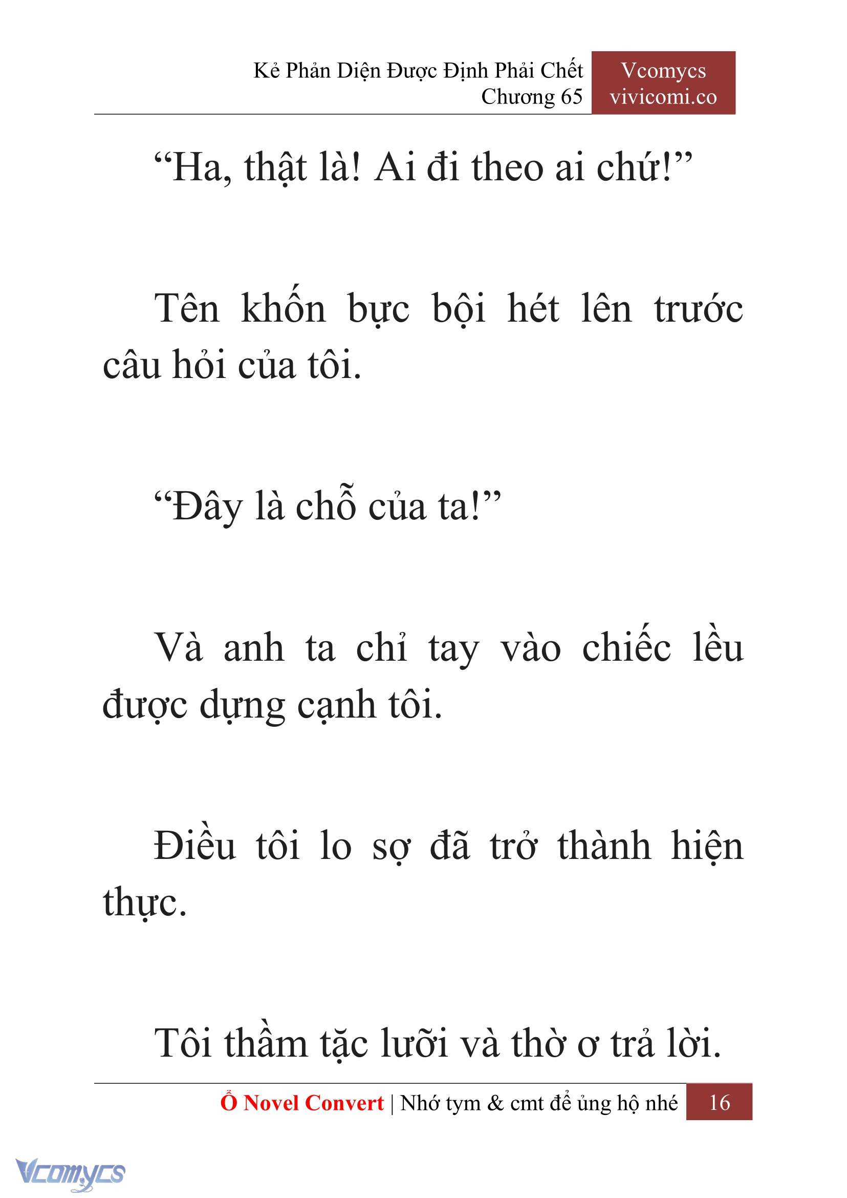[Novel] Kẻ Phản Diện Được Định Phải Chết Chap 65 - Next Chap 66