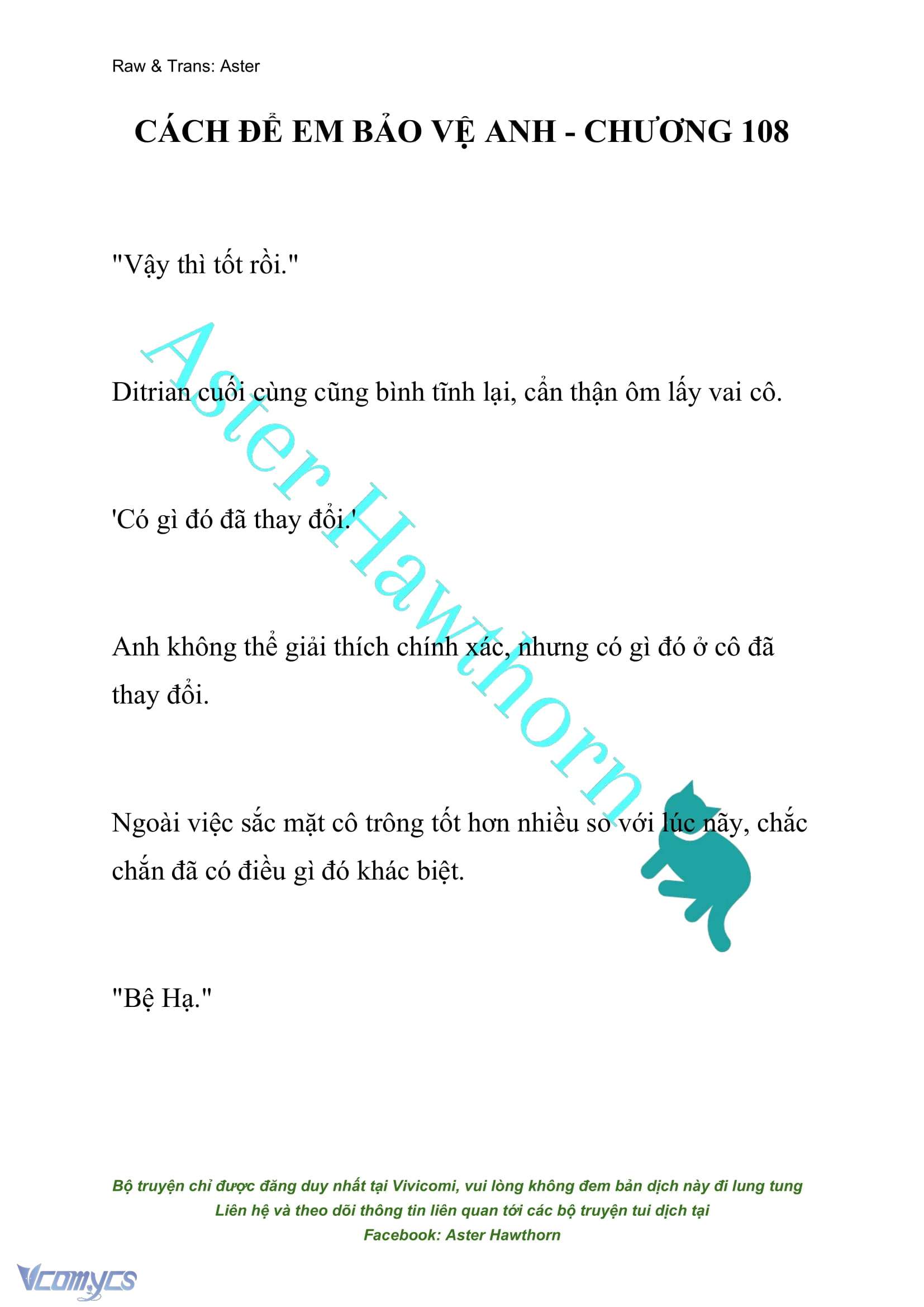 [NOVEL] Cách Để Em Bảo Vệ Anh Chap 108 - Trang 2