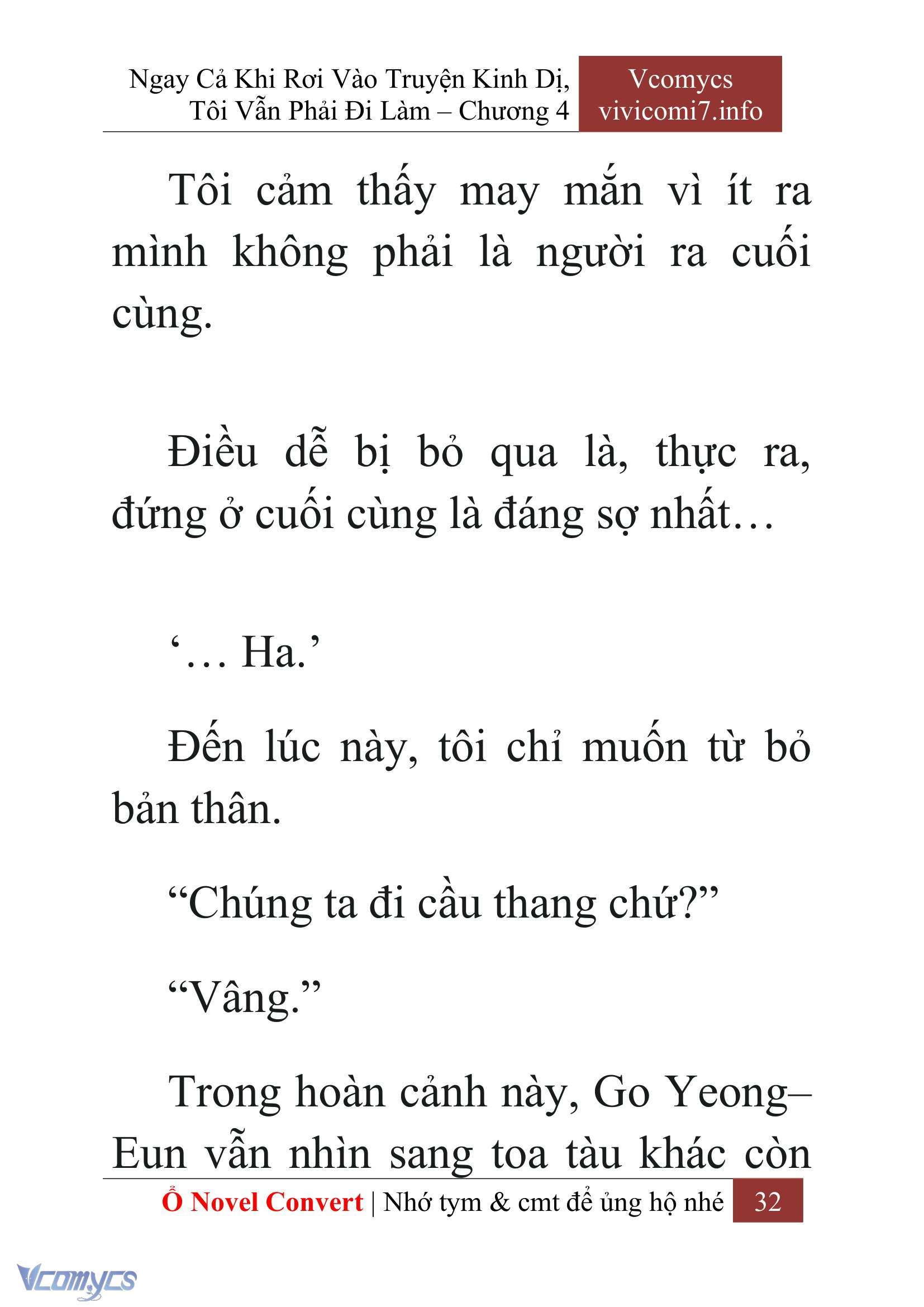 [Novel] Ngay Cả Khi Rơi Vào Truyện Kinh Dị, Tôi Vẫn Phải Đi Làm Chap 4 - Trang 2