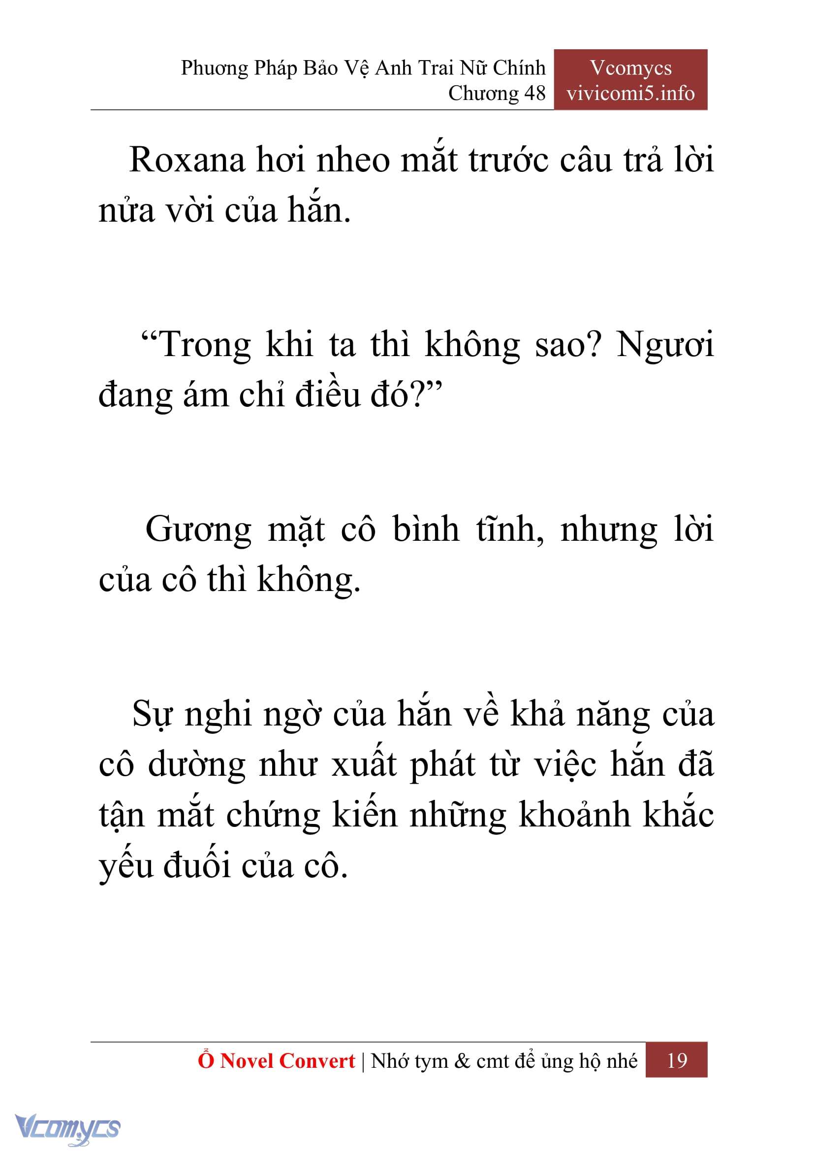[Novel] Phương Pháp Bảo Vệ Anh Trai Nữ Chính Chap 48 - Trang 2