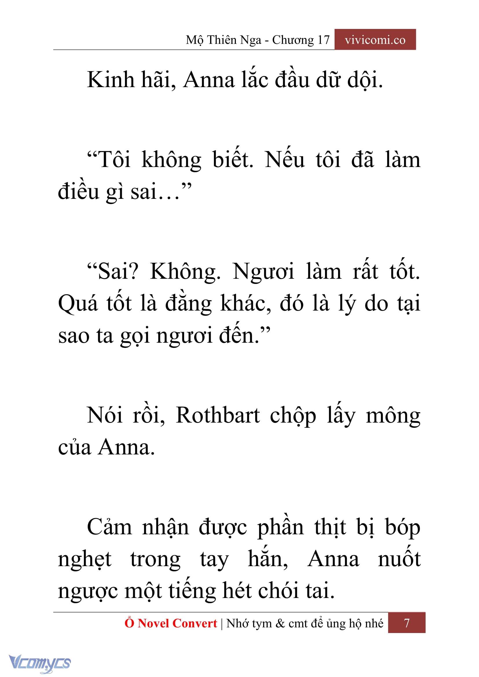 [Novel] Mộ Thiên Nga Chap 17 - Trang 2