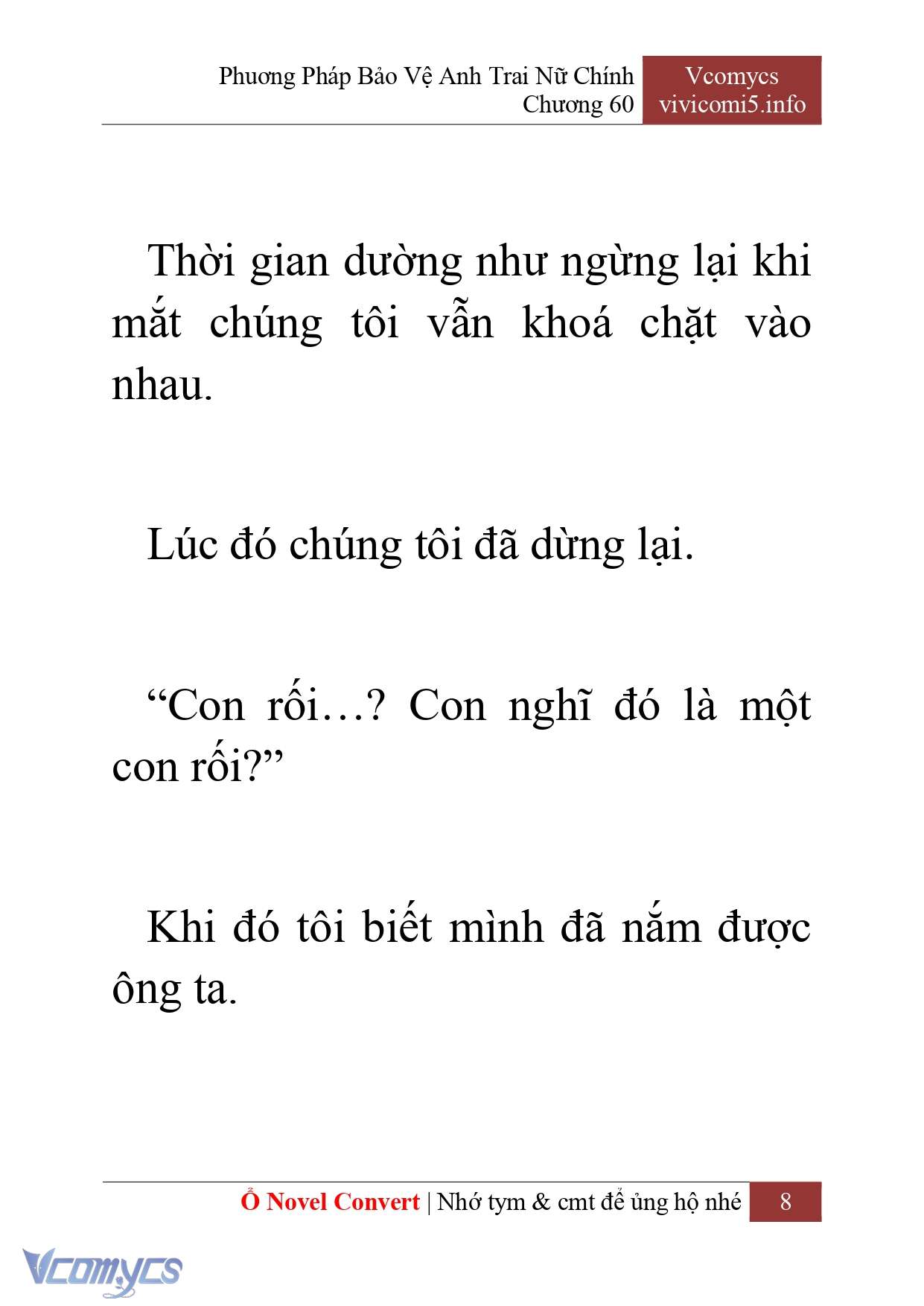 [Novel] Phương Pháp Bảo Vệ Anh Trai Nữ Chính Chap 60 - Trang 2