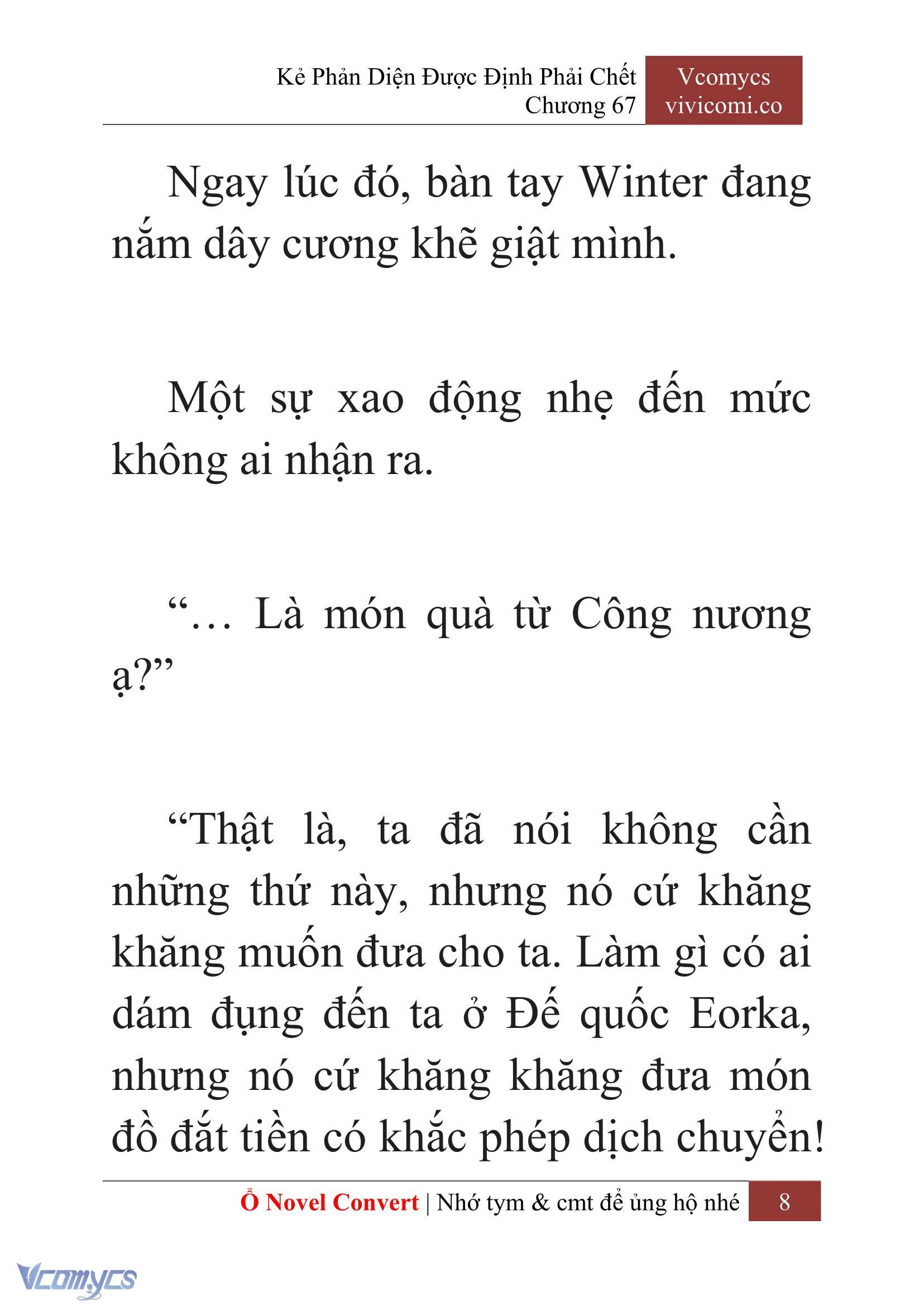 [Novel] Kẻ Phản Diện Được Định Phải Chết Chap 67 - Trang 2
