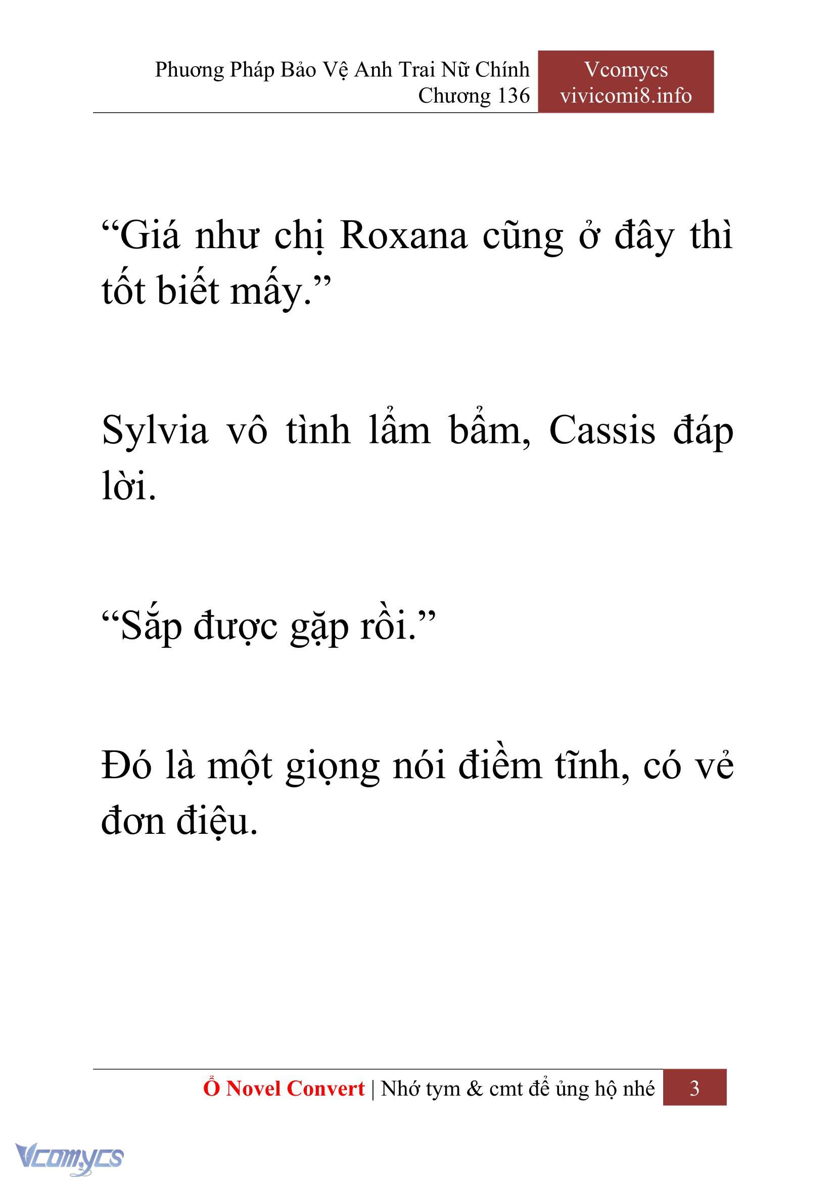 [Novel] Phương Pháp Bảo Vệ Anh Trai Nữ Chính Chap 136 - Trang 2