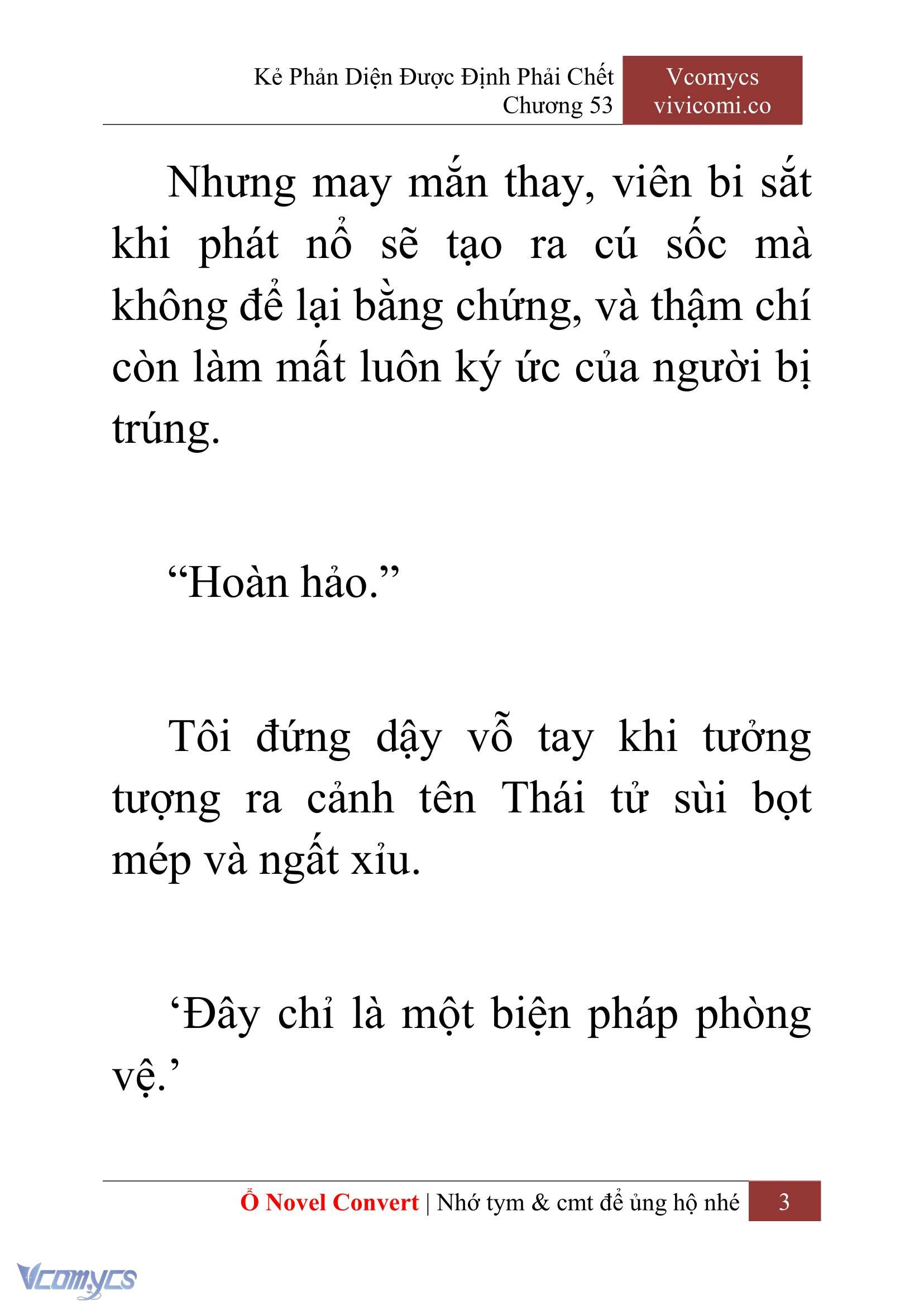 [Novel] Kẻ Phản Diện Được Định Phải Chết Chap 53 - Trang 2