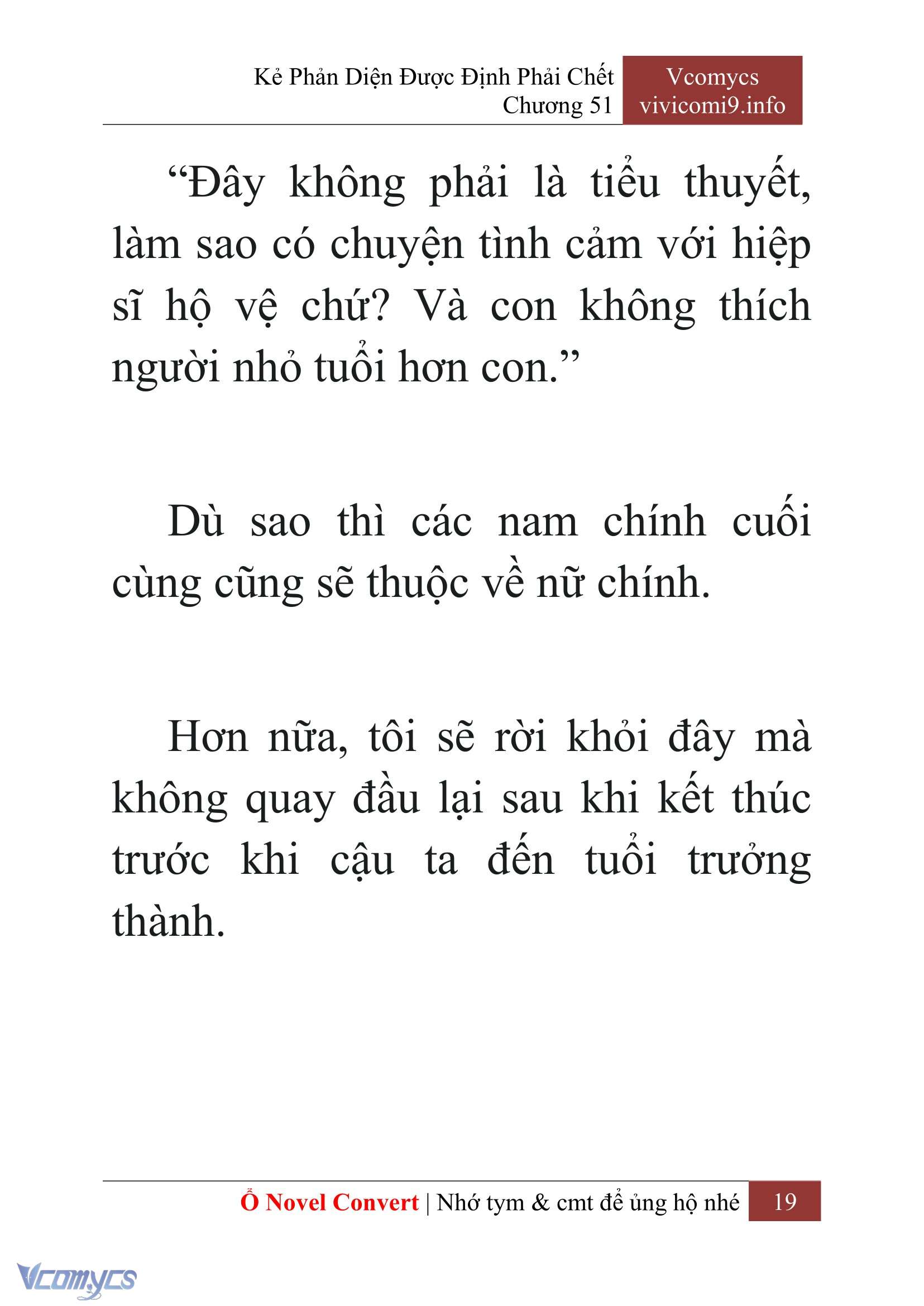 [Novel] Kẻ Phản Diện Được Định Phải Chết Chap 51 - Trang 2