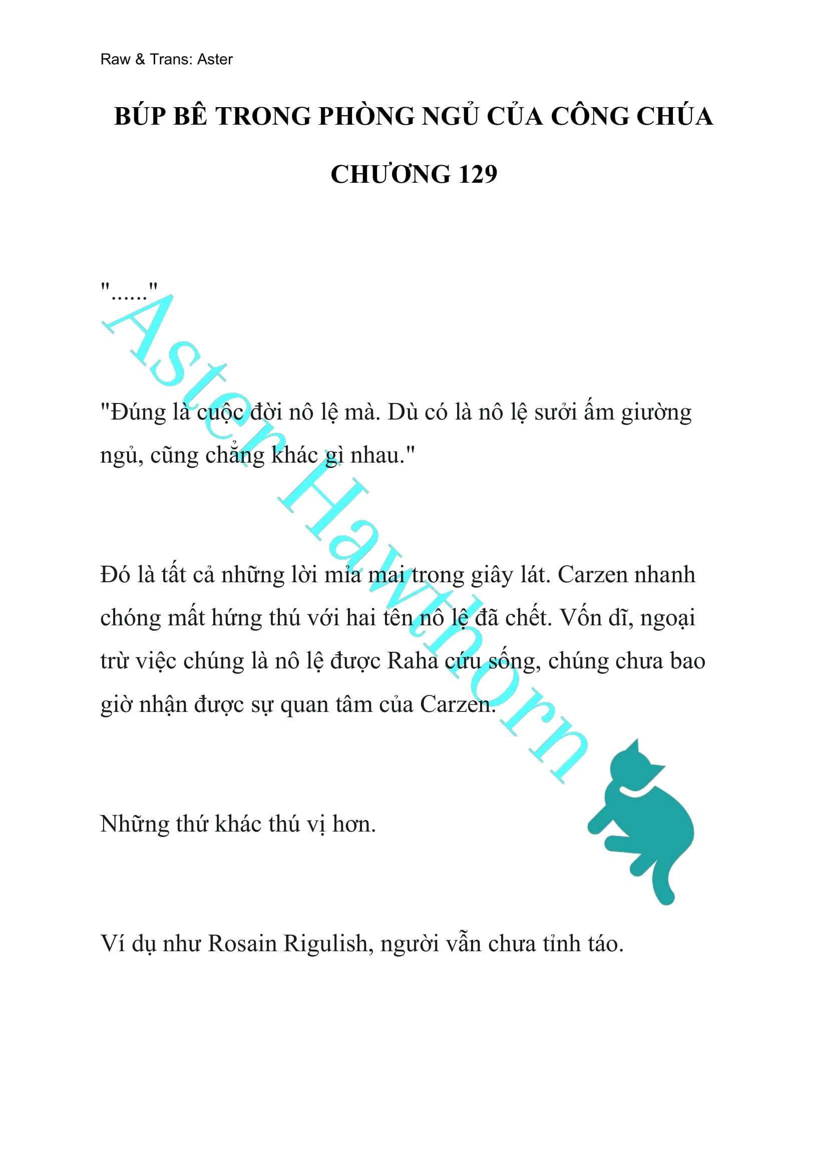 [NOVEL] Búp Bê Trong Phòng Ngủ Của Công Chúa Chap 129 - Trang 2