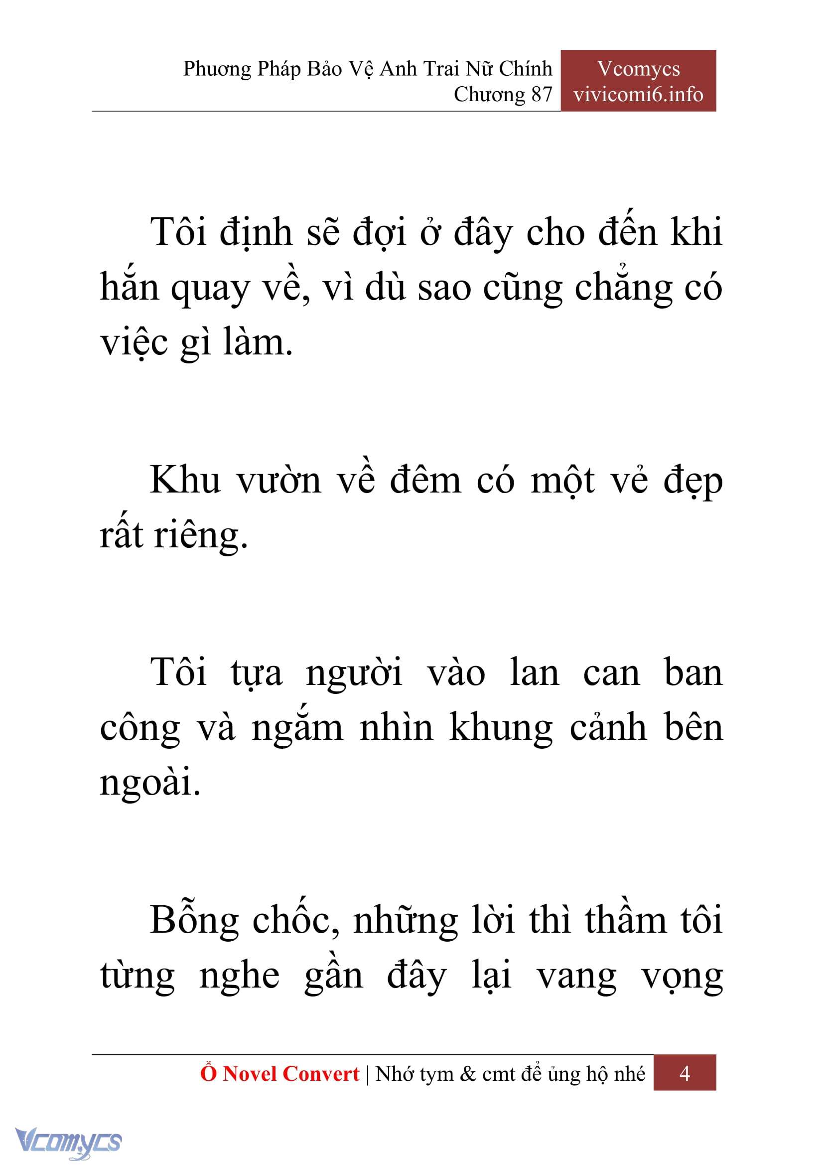 [Novel] Phương Pháp Bảo Vệ Anh Trai Nữ Chính Chap 87 - Trang 2