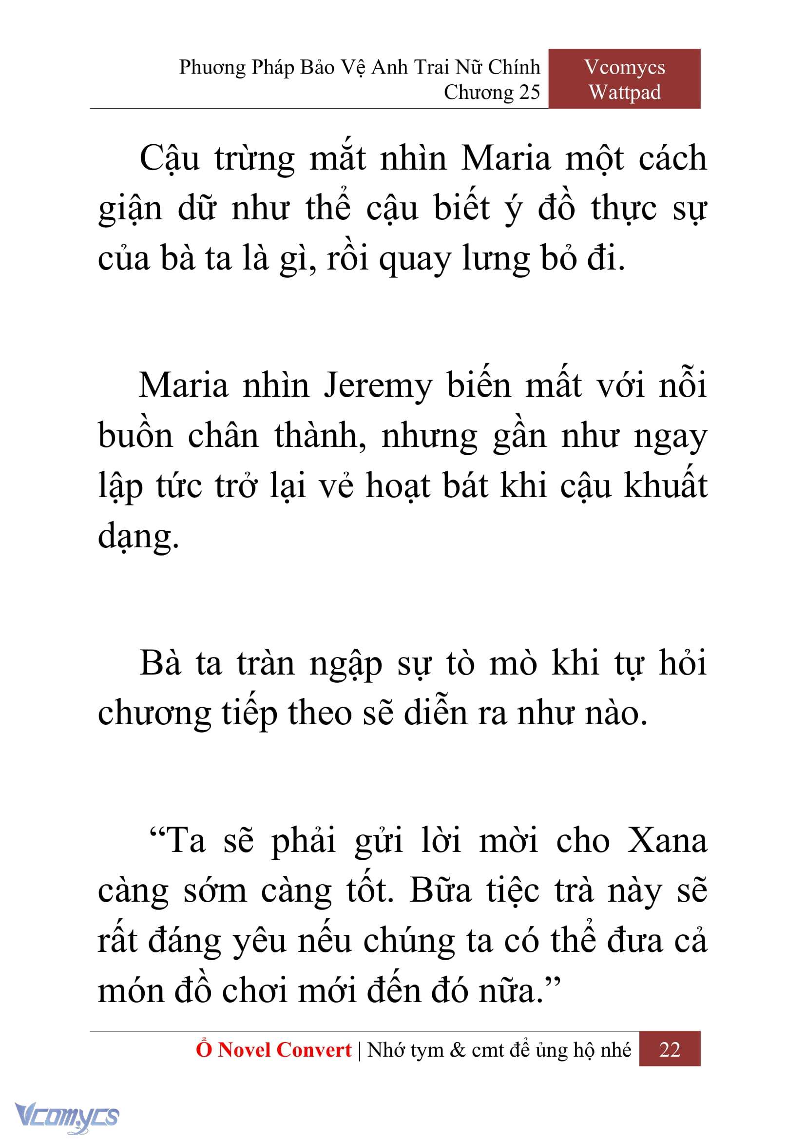 [Novel] Phương Pháp Bảo Vệ Anh Trai Nữ Chính Chap 25 - Trang 2