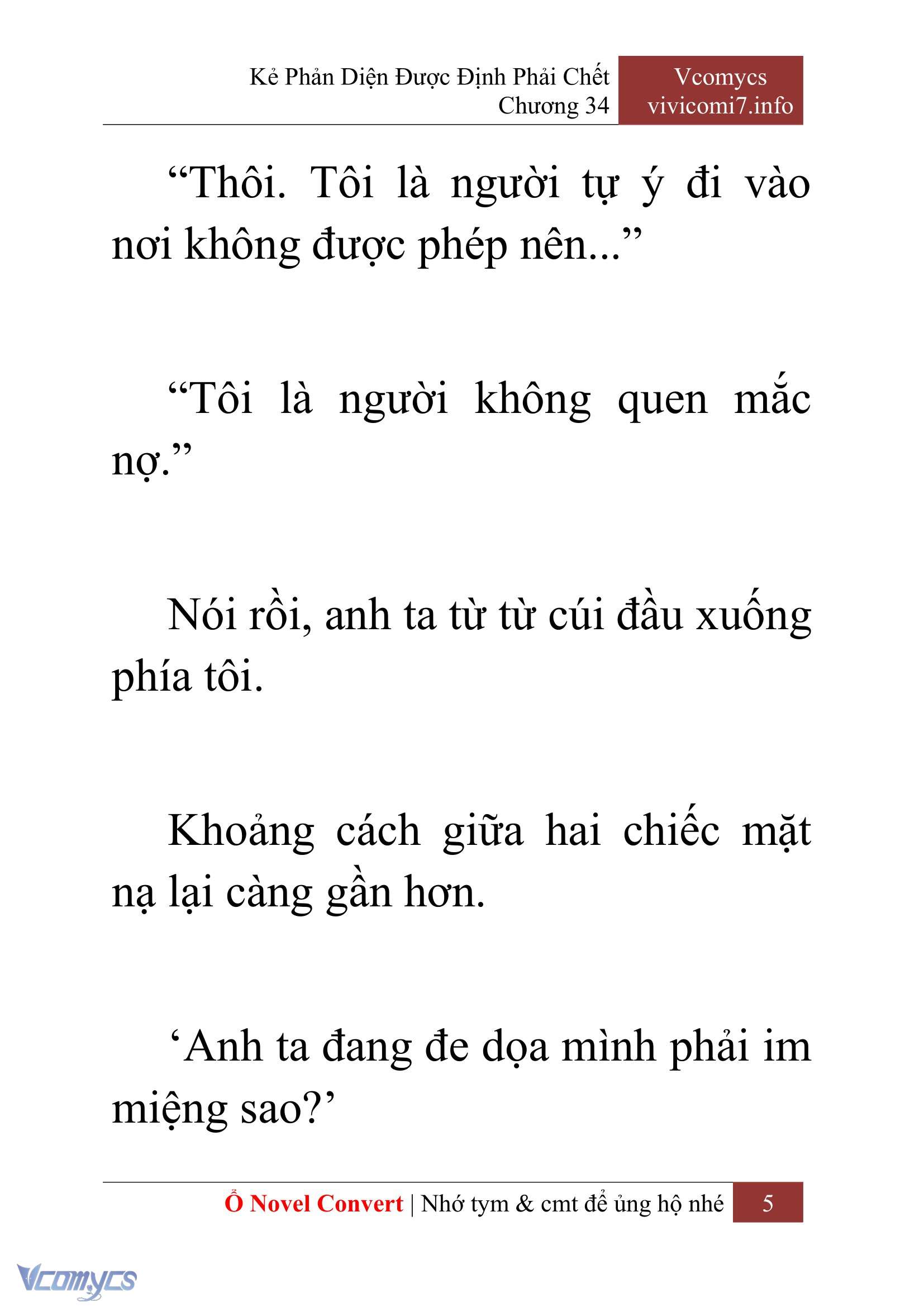[Novel] Kẻ Phản Diện Được Định Phải Chết Chap 34 - Trang 2