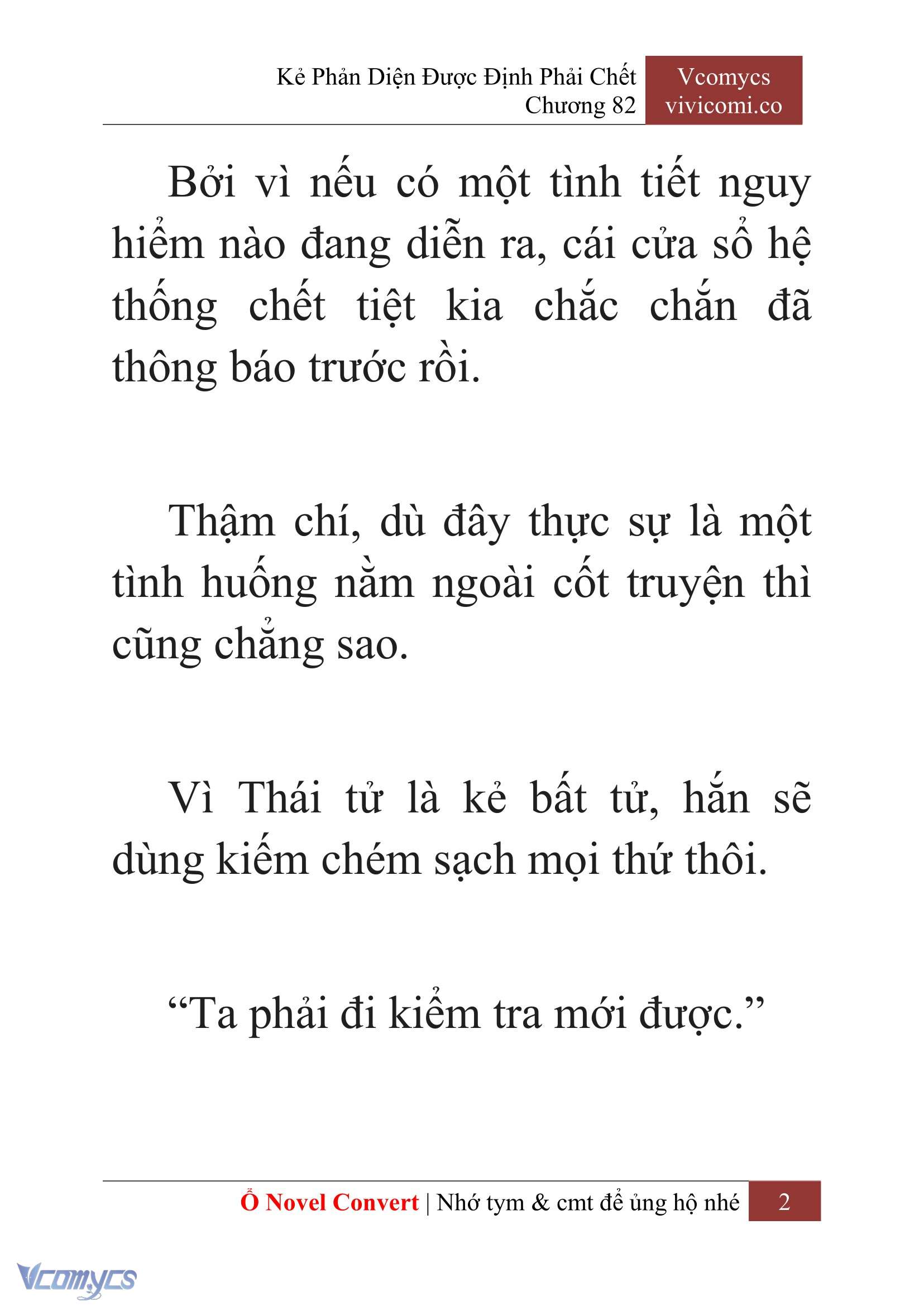 [Novel] Kẻ Phản Diện Được Định Phải Chết Chap 82 - Next Chap 83