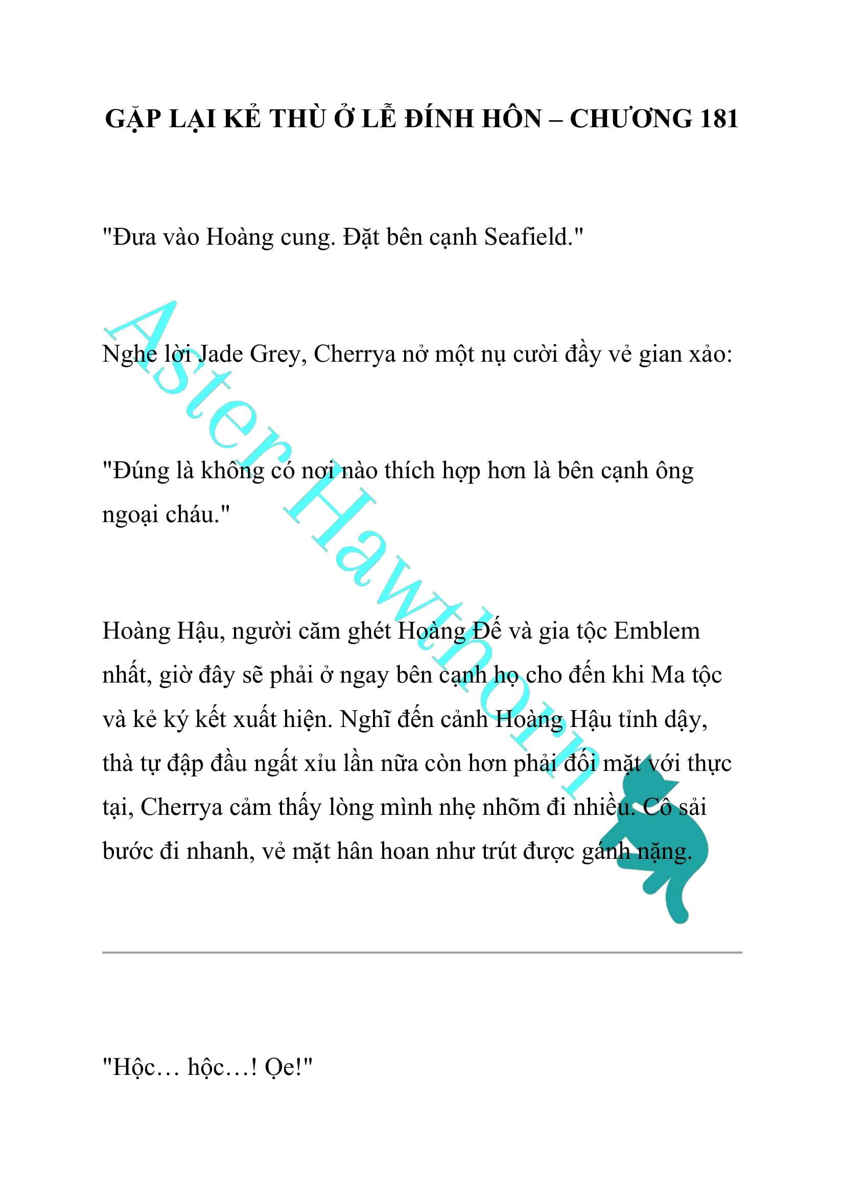 [NOVEL] Gặp Lại Kẻ Thù Ở Lễ Đính Hôn Chap 181 - Trang 2