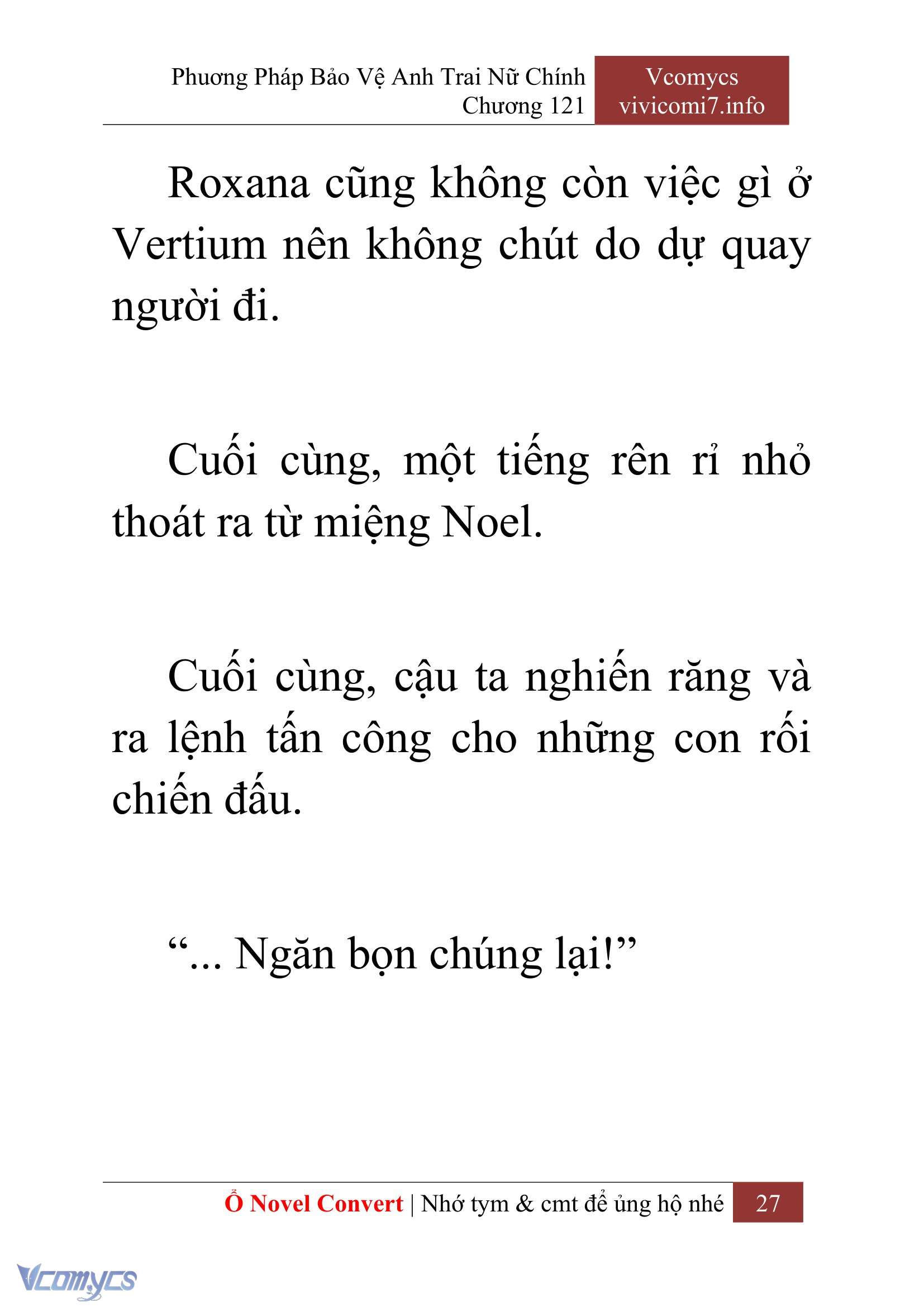 [Novel] Phương Pháp Bảo Vệ Anh Trai Nữ Chính Chap 121 - Trang 2