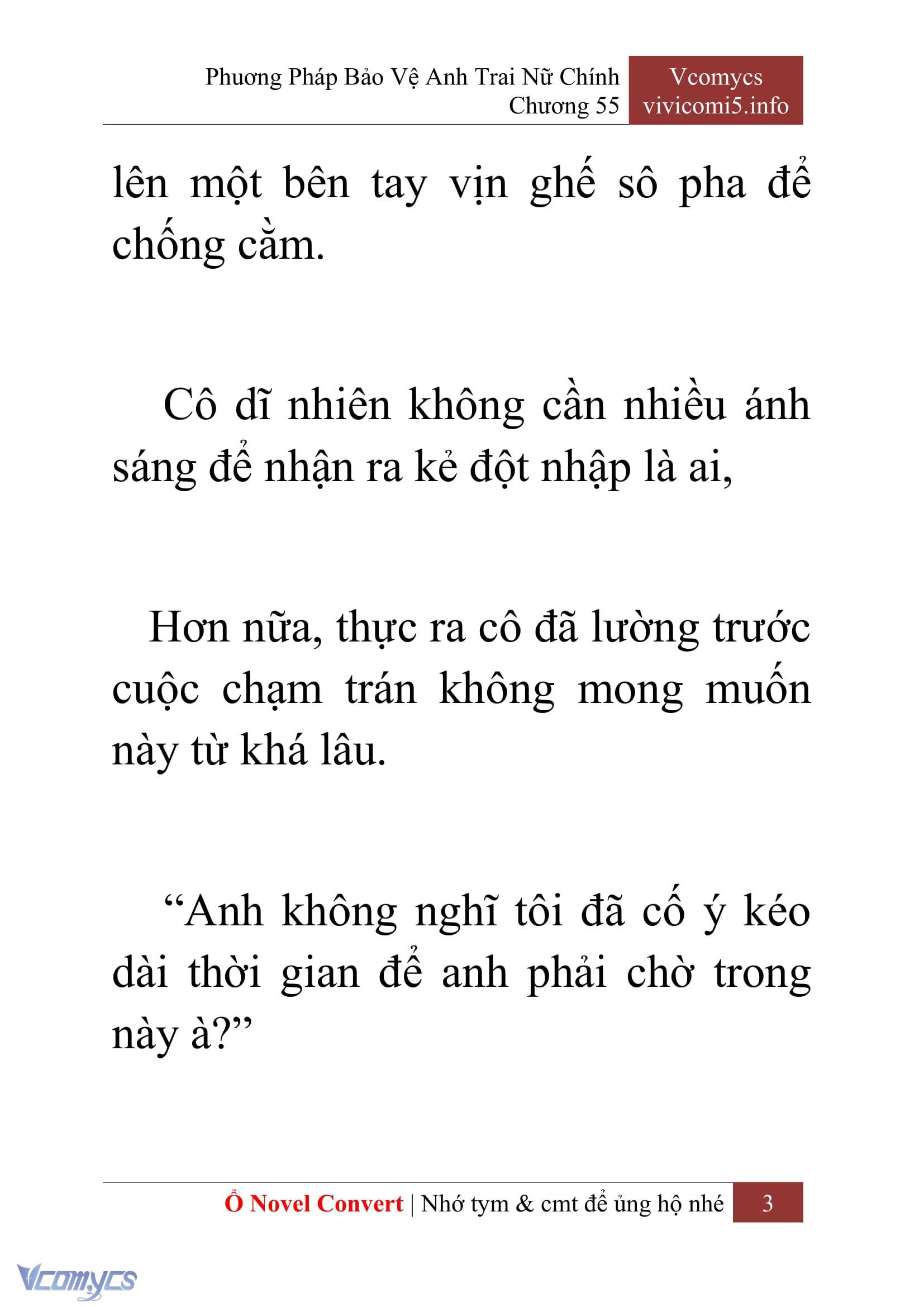 [Novel] Phương Pháp Bảo Vệ Anh Trai Nữ Chính Chap 55 - Trang 2