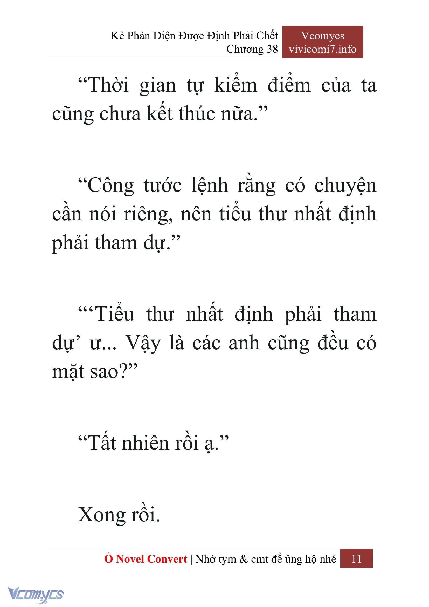 [Novel] Kẻ Phản Diện Được Định Phải Chết Chap 38 - Trang 2