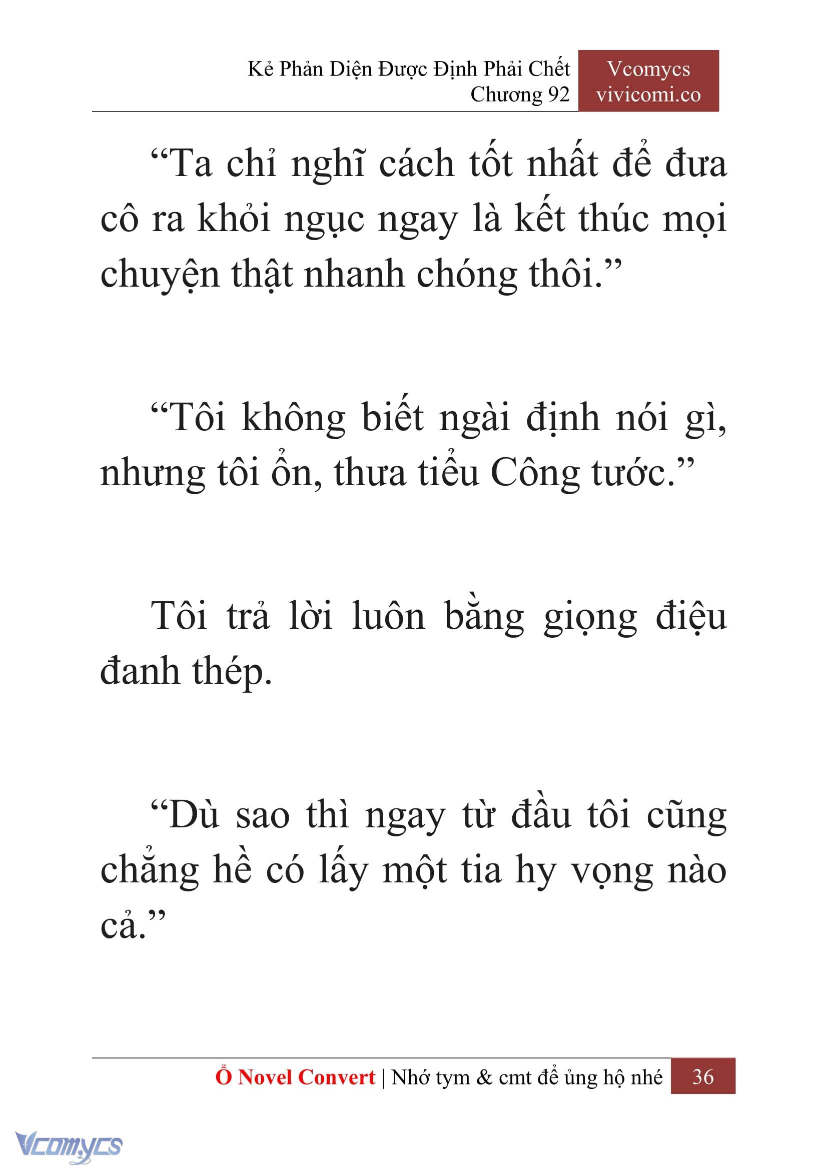 [Novel] Kẻ Phản Diện Được Định Phải Chết Chap 92 - Trang 2