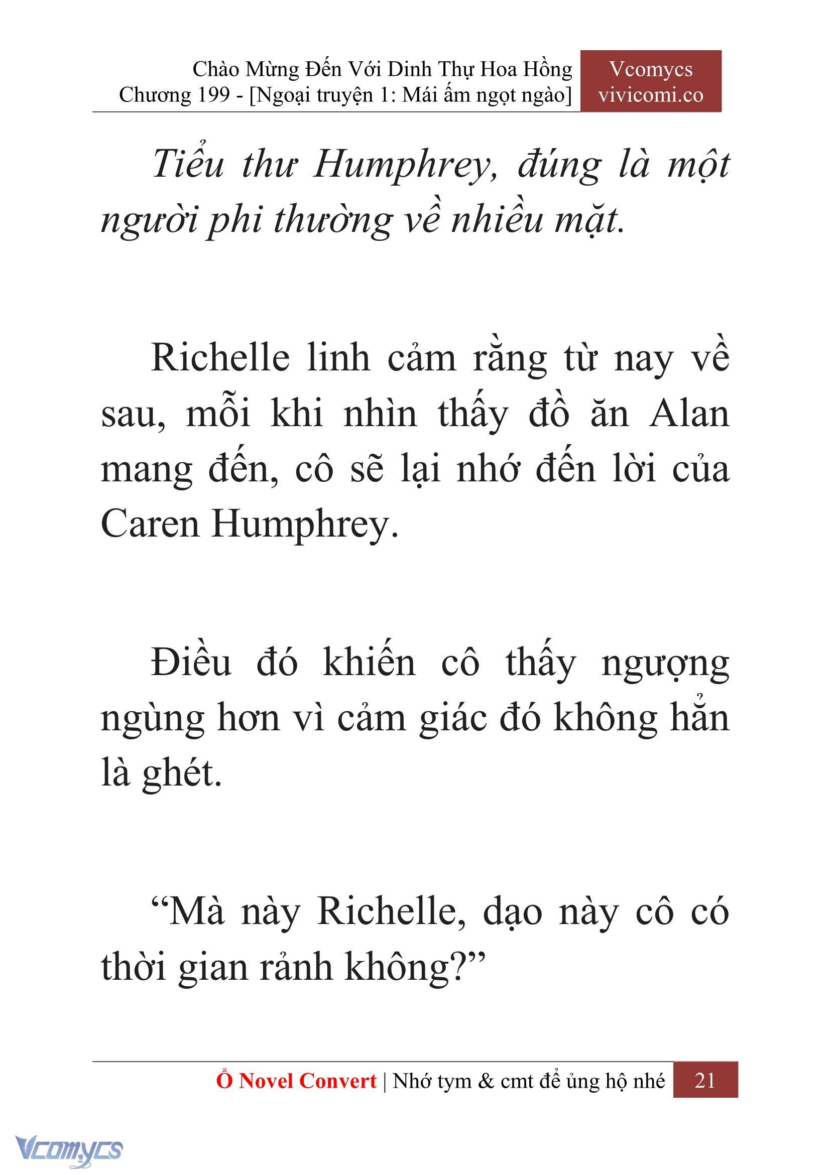 [Novel] Chào Mừng Đến Với Dinh Thự Hoa Hồng Chap 199 - Trang 2