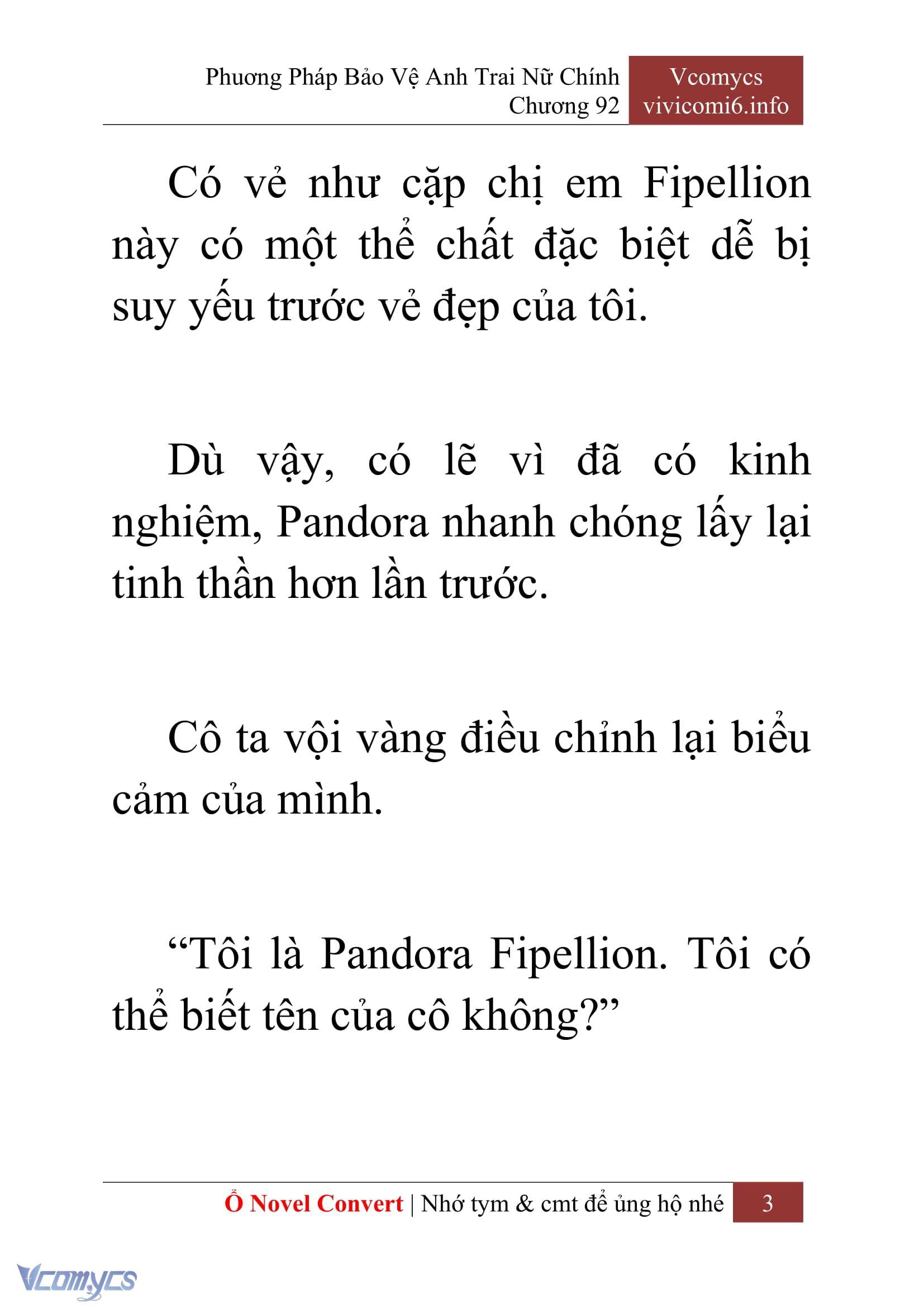 [Novel] Phương Pháp Bảo Vệ Anh Trai Nữ Chính Chap 92 - Trang 2