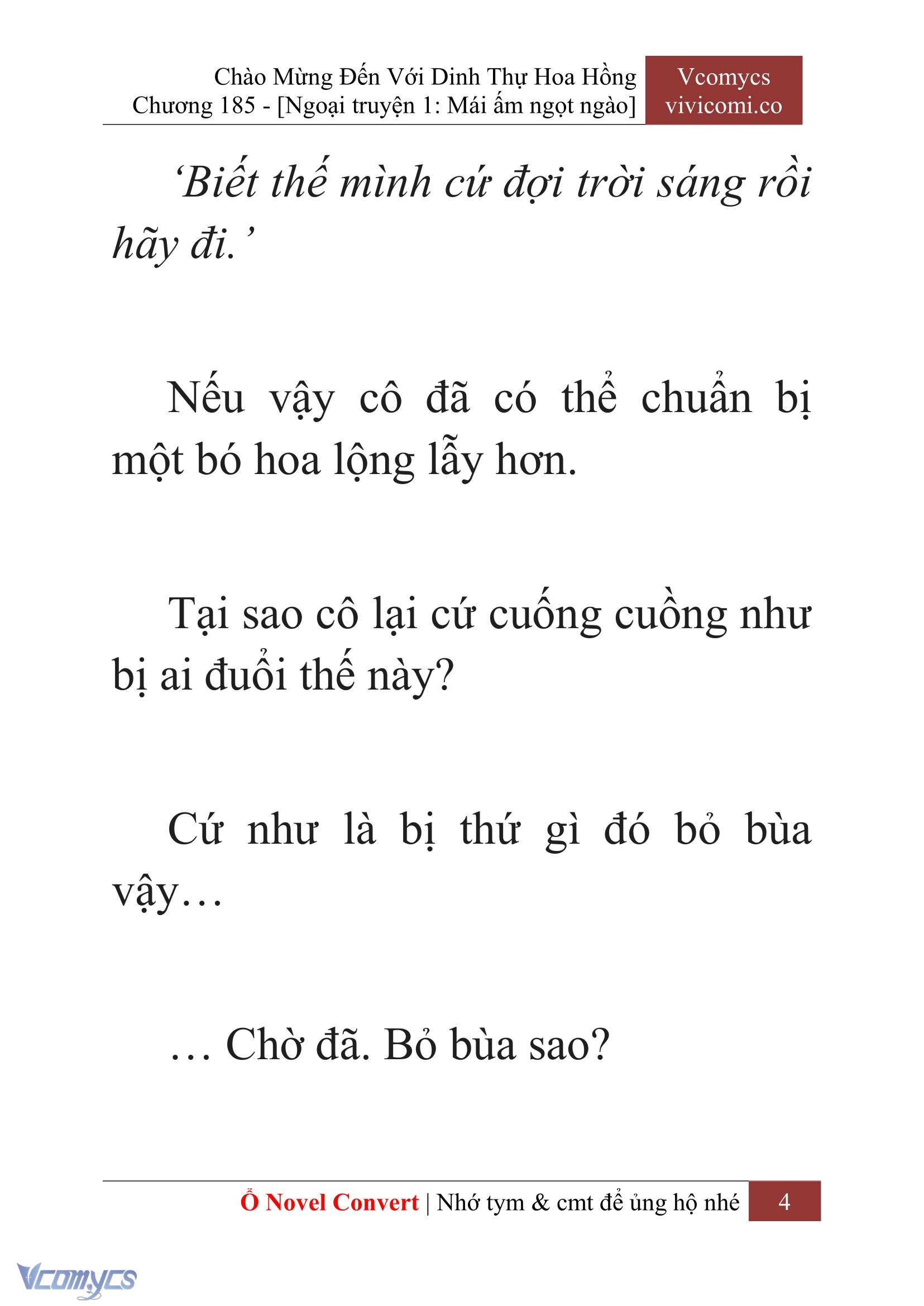 [Novel] Chào Mừng Đến Với Dinh Thự Hoa Hồng Chap 185 - Trang 2