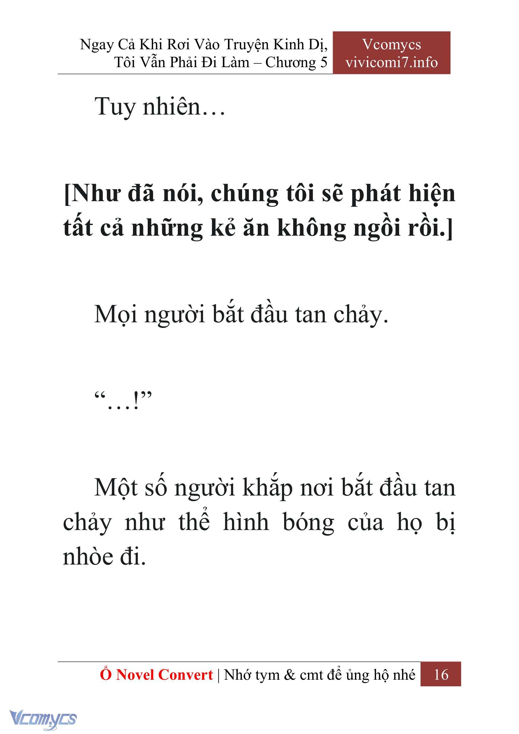 [Novel] Ngay Cả Khi Rơi Vào Truyện Kinh Dị, Tôi Vẫn Phải Đi Làm Chap 5 - Trang 2