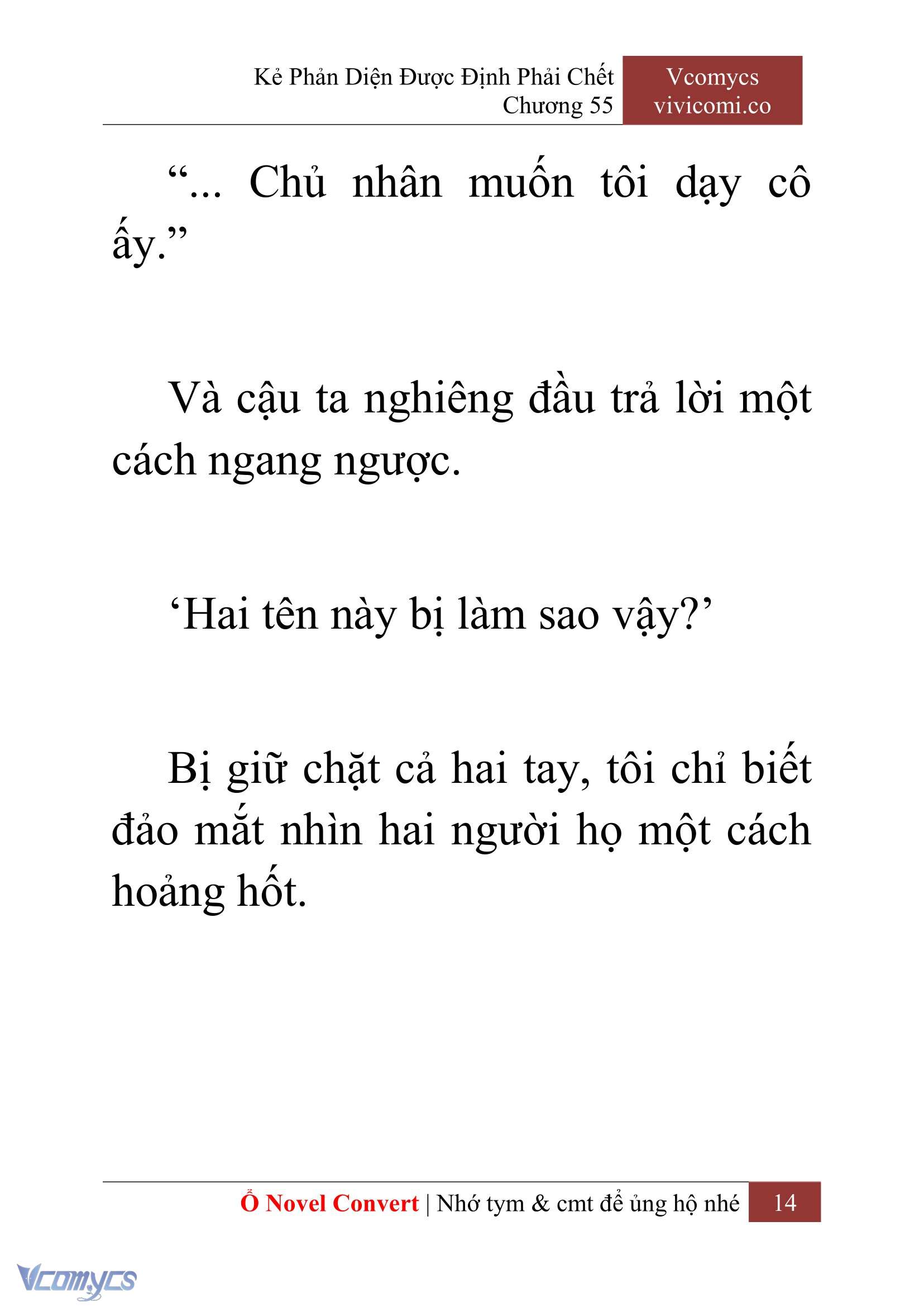 [Novel] Kẻ Phản Diện Được Định Phải Chết Chap 55 - Trang 2