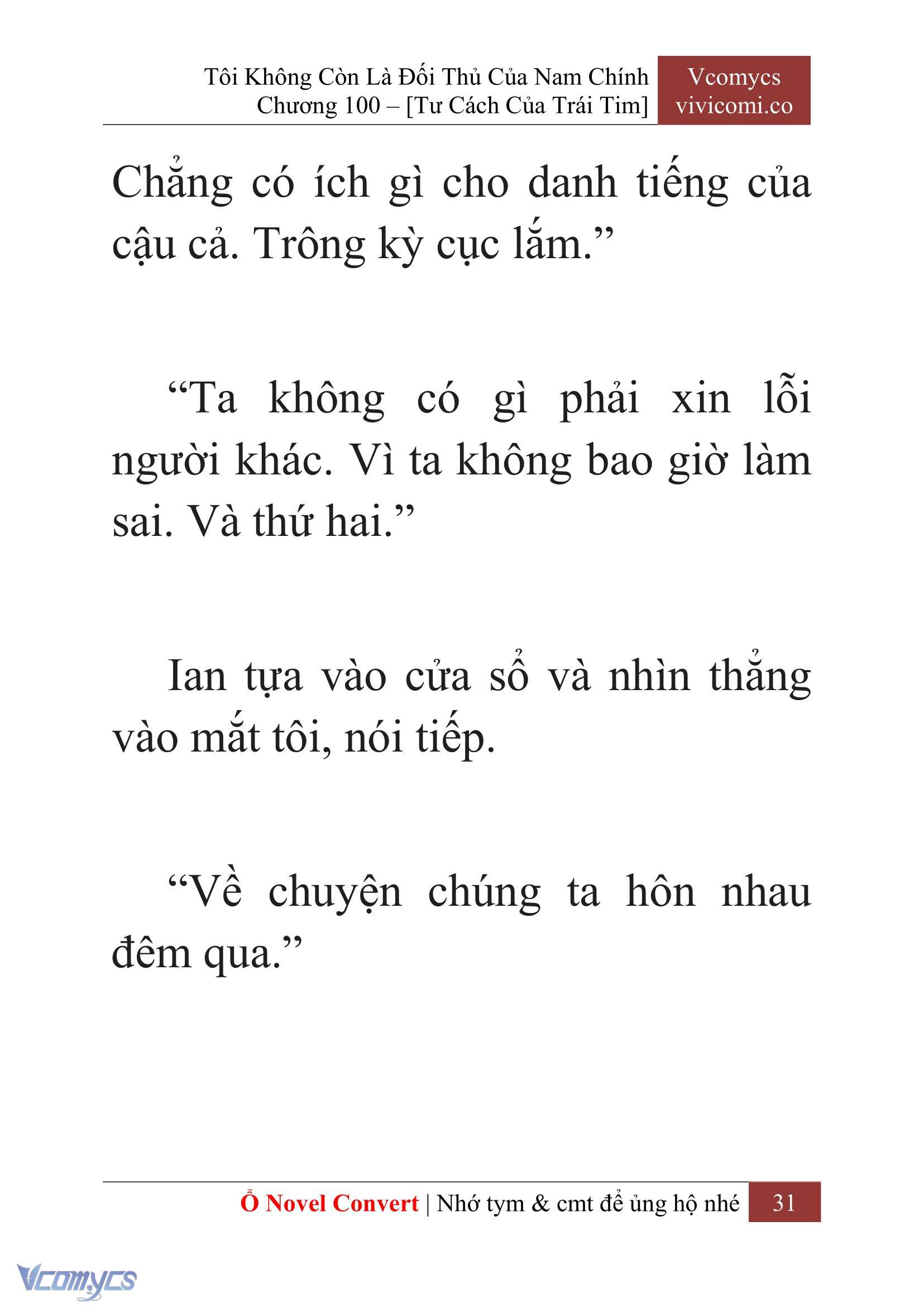 [Novel] Tôi Không Còn Là Đối Thủ Của Nam Chính Chap 100 - Trang 2