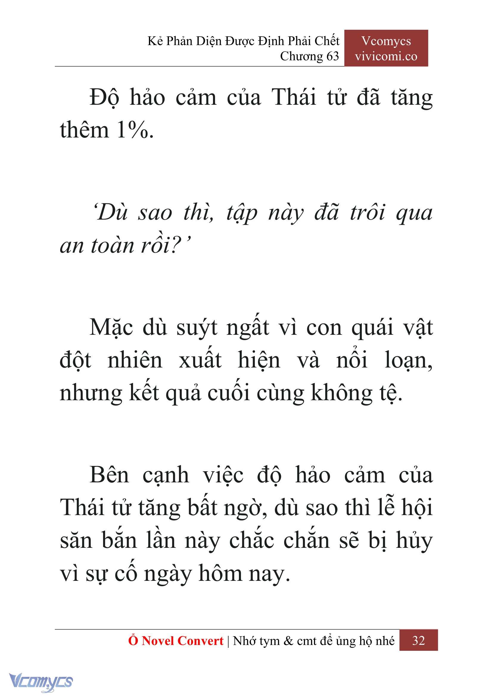 [Novel] Kẻ Phản Diện Được Định Phải Chết Chap 63 - Trang 2