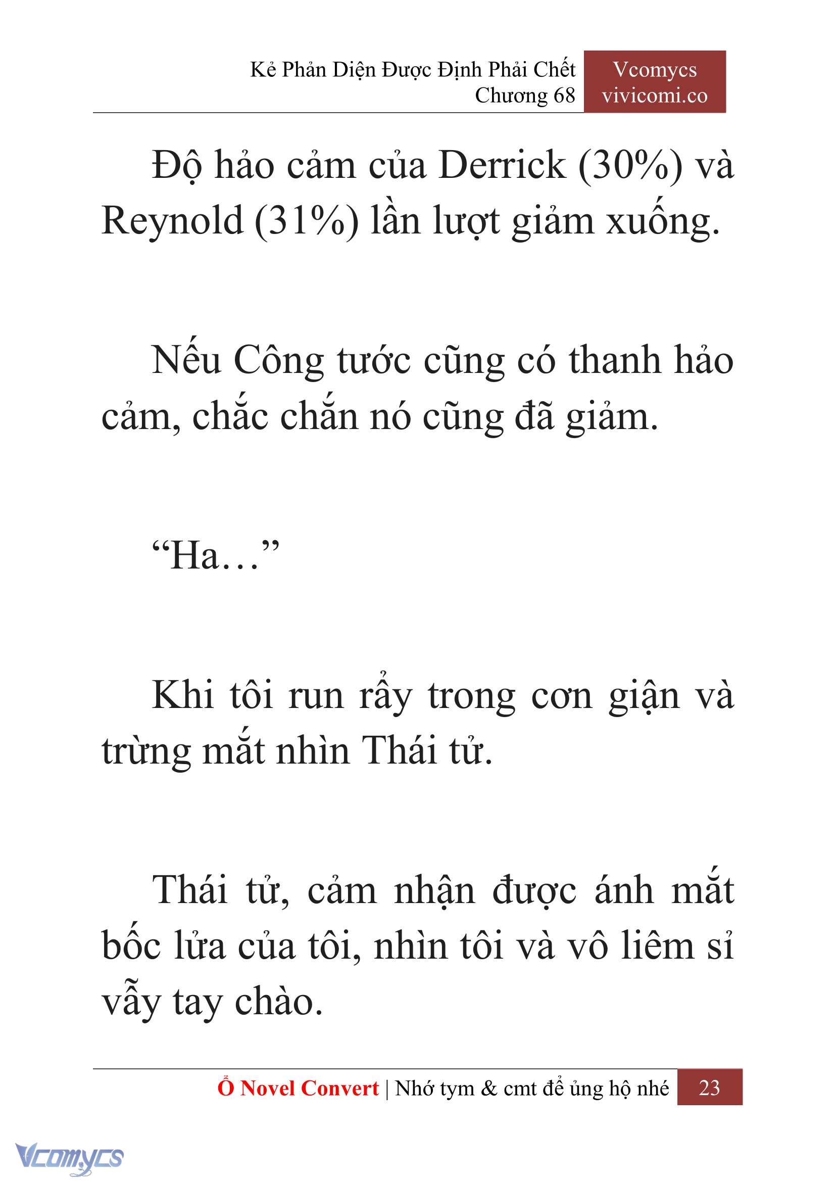 [Novel] Kẻ Phản Diện Được Định Phải Chết Chap 68 - Next Chap 69