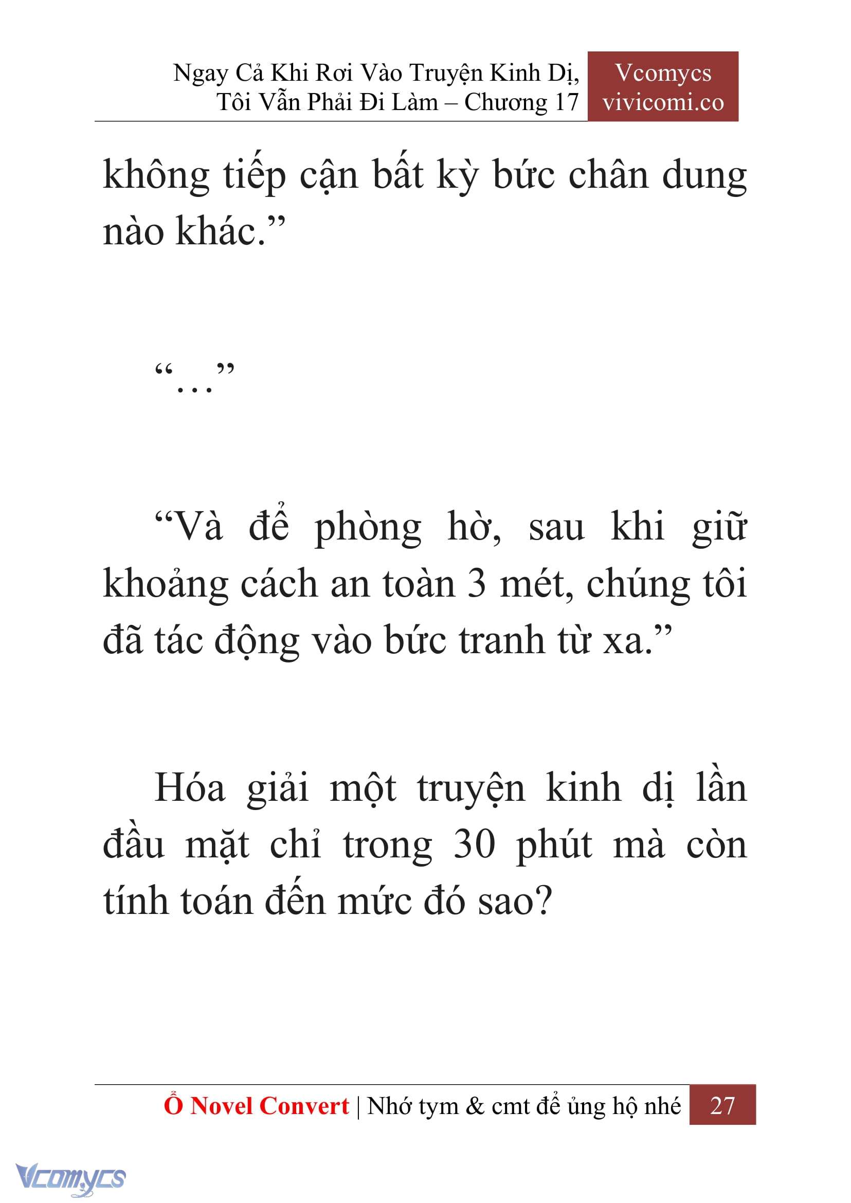 [Novel] Ngay Cả Khi Rơi Vào Truyện Kinh Dị, Tôi Vẫn Phải Đi Làm Chap 17 - Trang 2